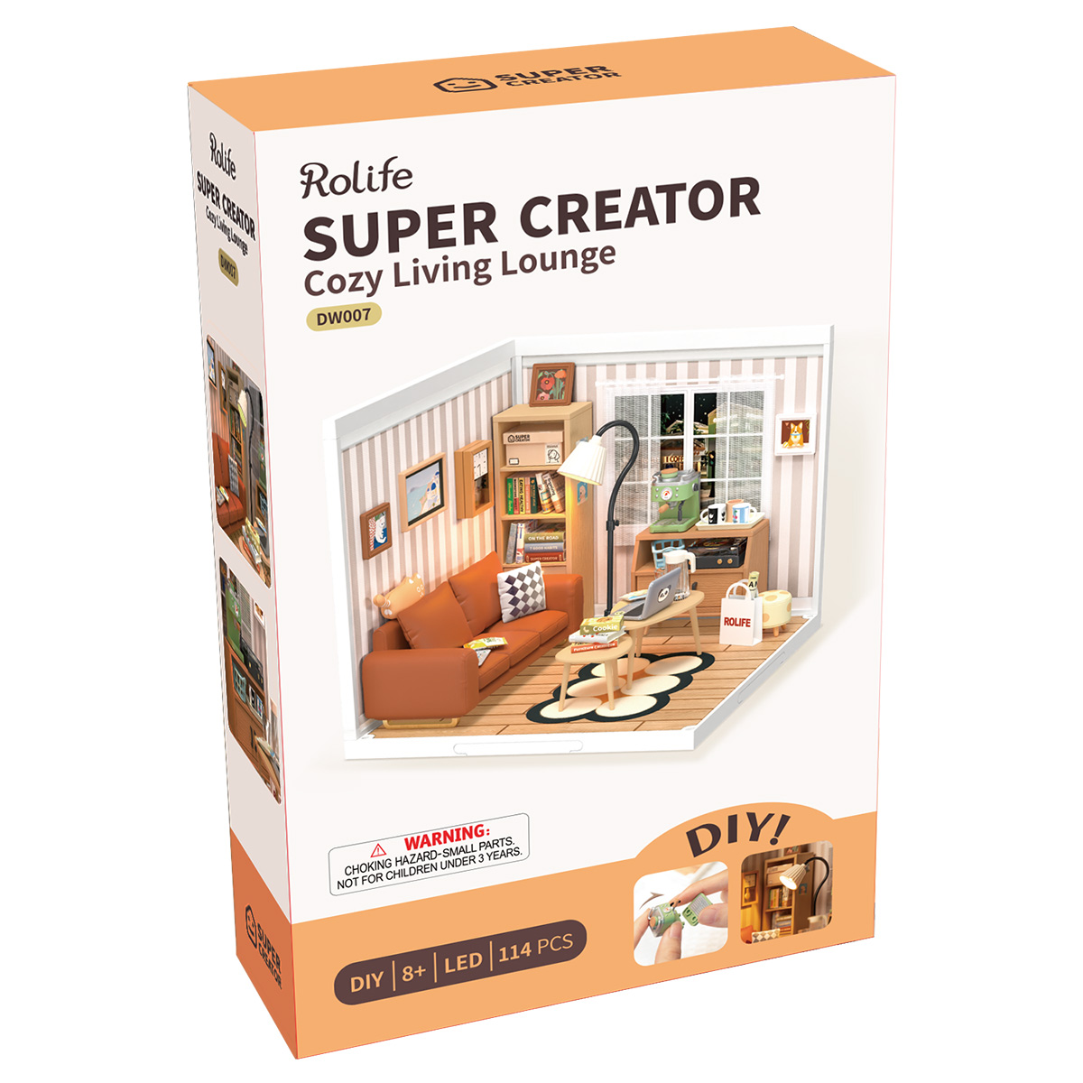 Acheter Rolife Plastic Toys 3D Puzzle Puzzle Super Store Cozy Living Lounge  Plastic DIY Miniature House Kit Building Blocks