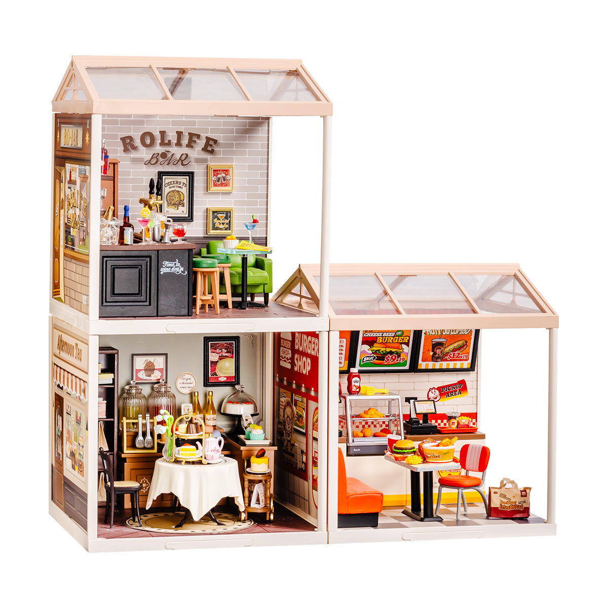 Rolife Super Creator Miniature House 3 in 1 L Shape