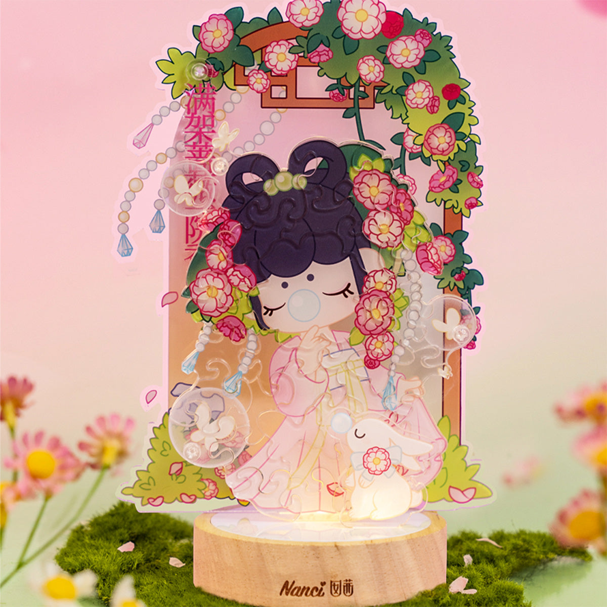 Rolife Acrylic Puzzle Night Light - Rose Sniffing  PTY002