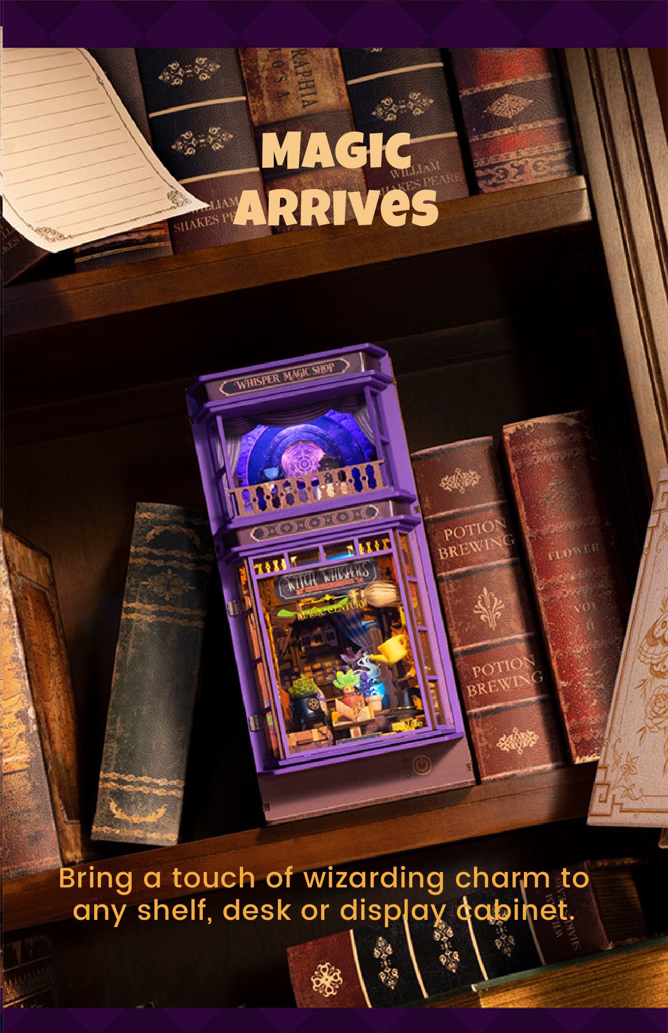 Whisper Magic Shop finished model craftsmanship and scene details