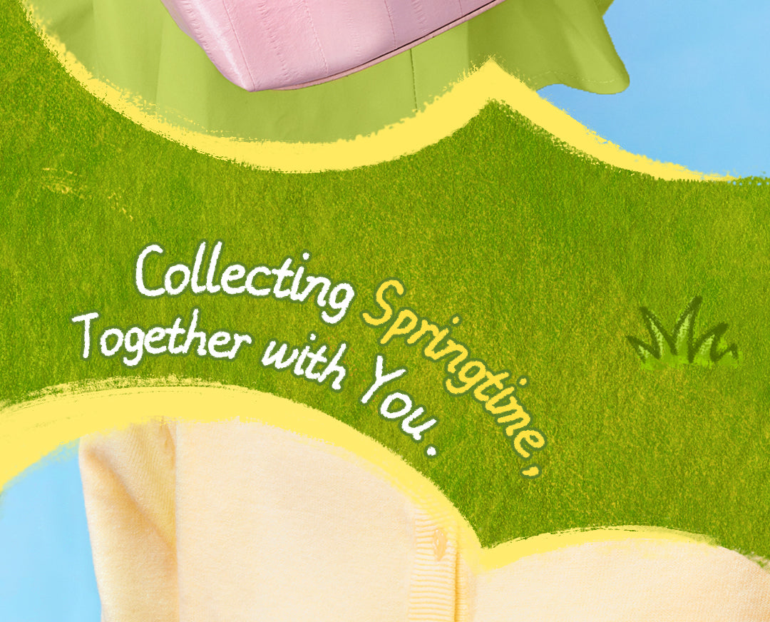 Rolife Nanci Spring Bear MN003 collecting springtime message graphic.