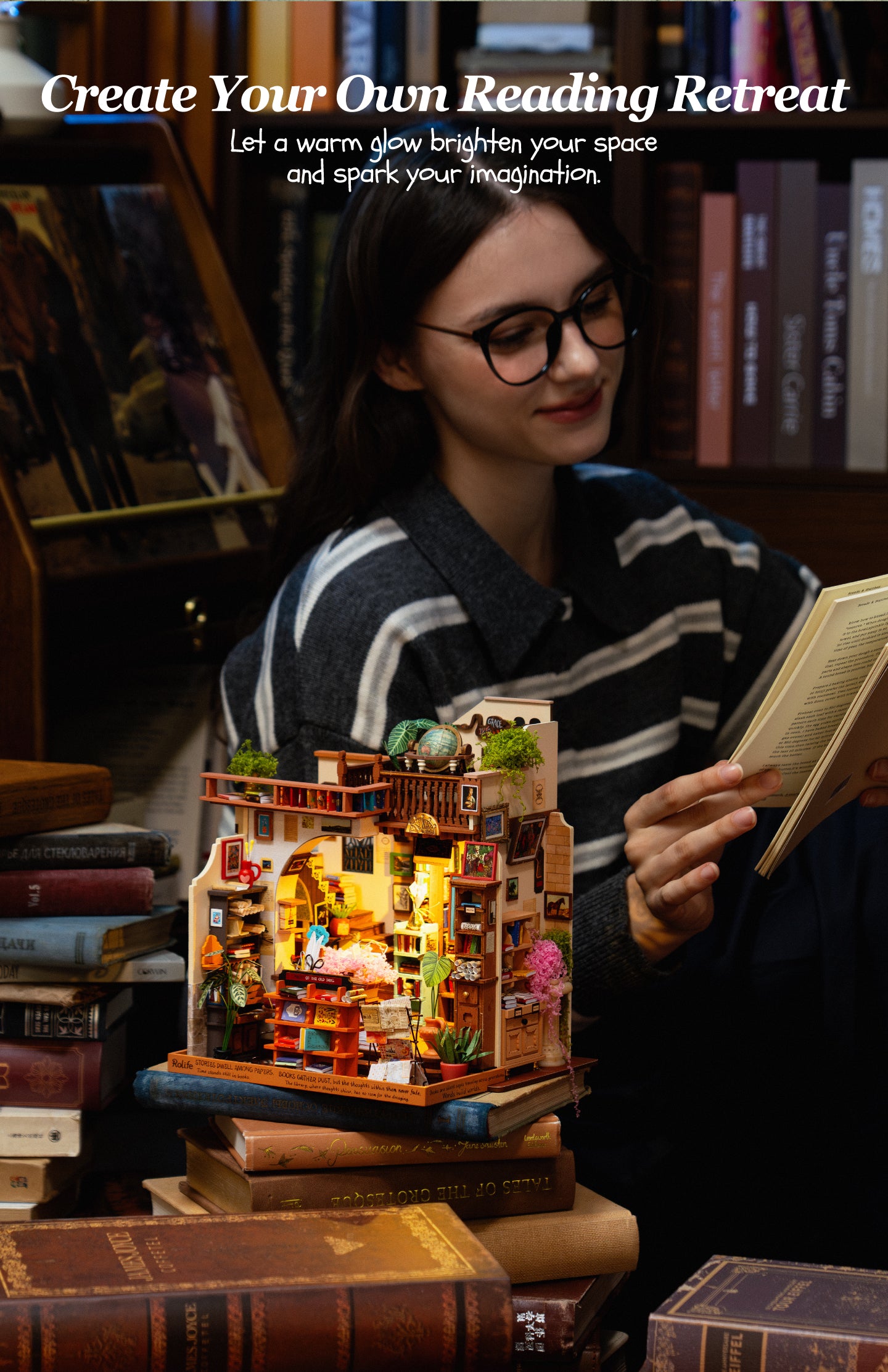 Pagestory Books finished model in use