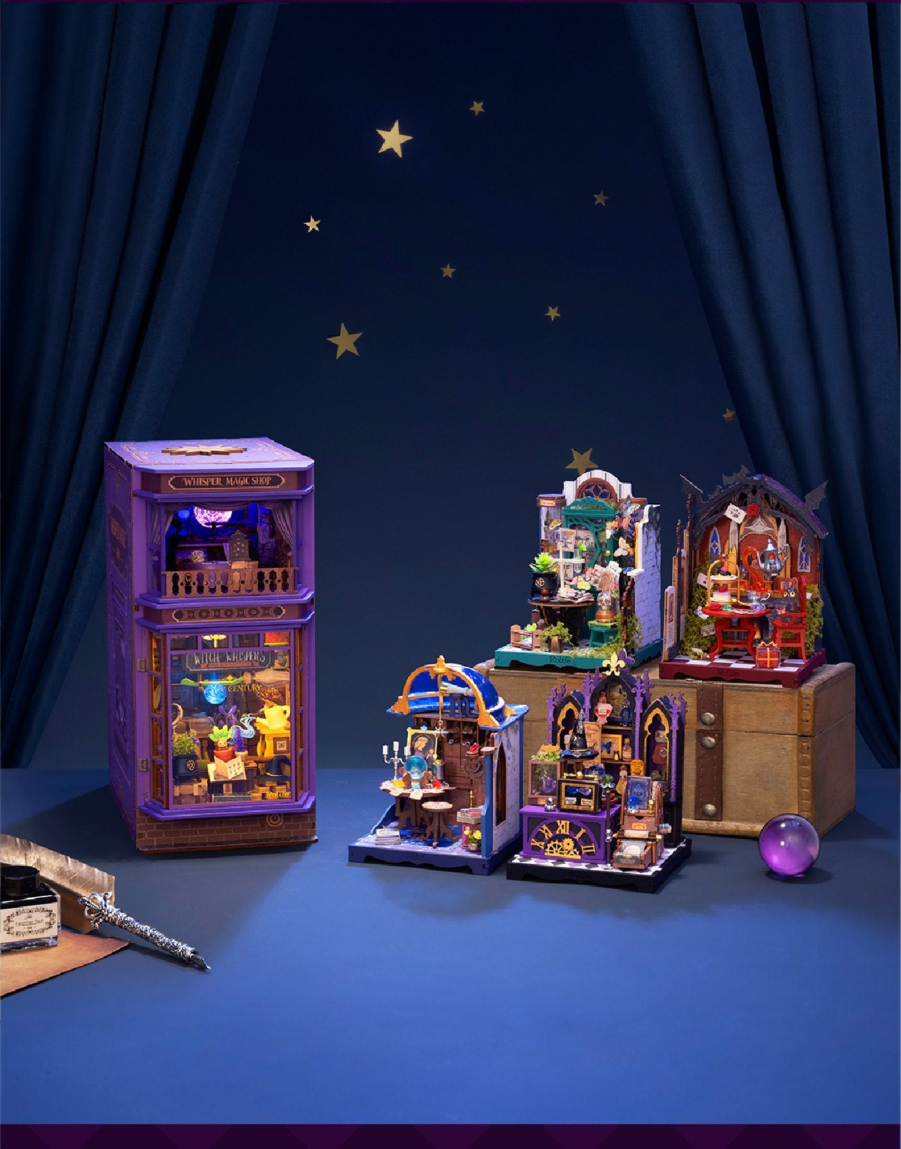 Whisper Magic Shop finished model craftsmanship and scene details