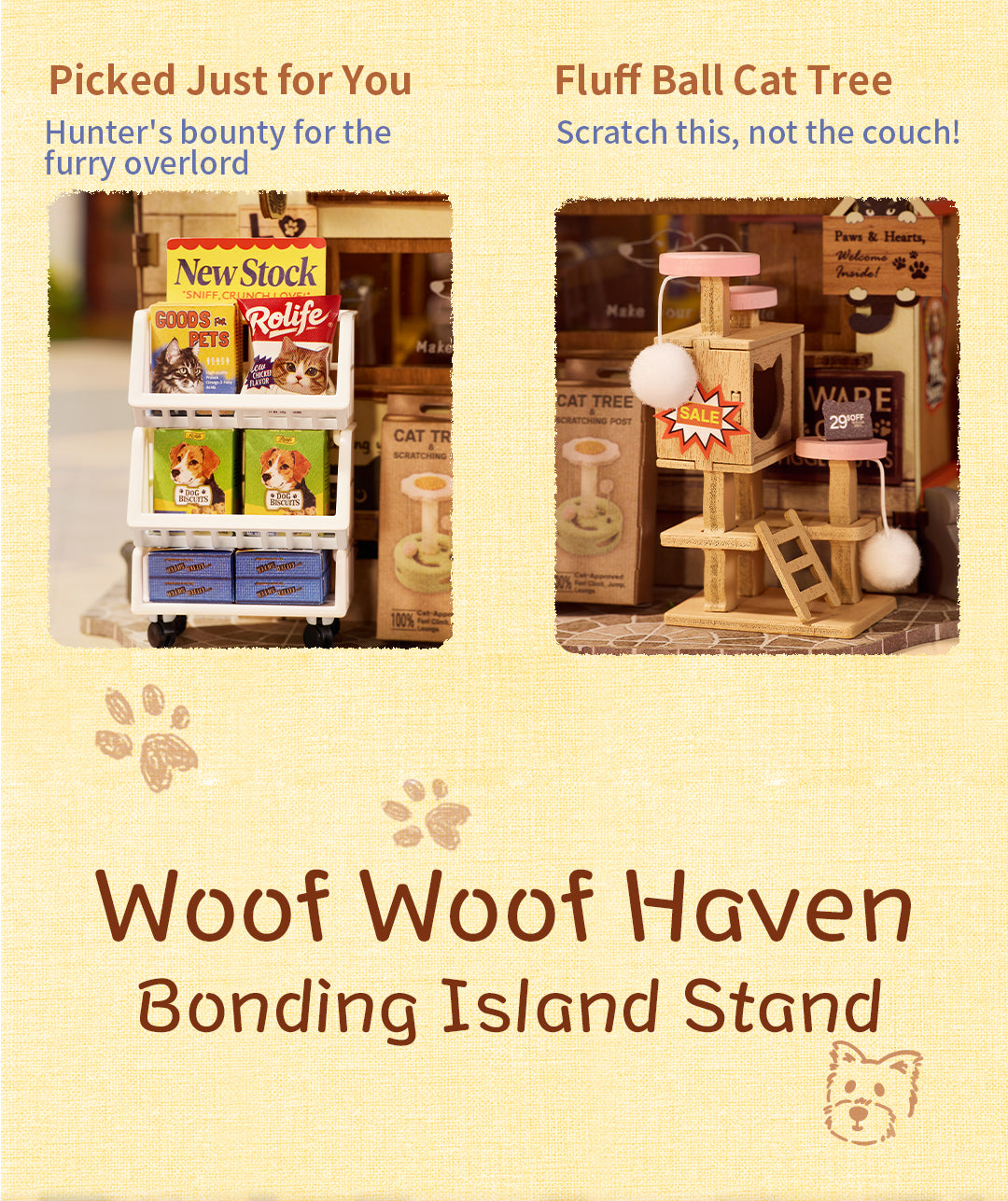 Fluffy Friends Store decorative accessory detail