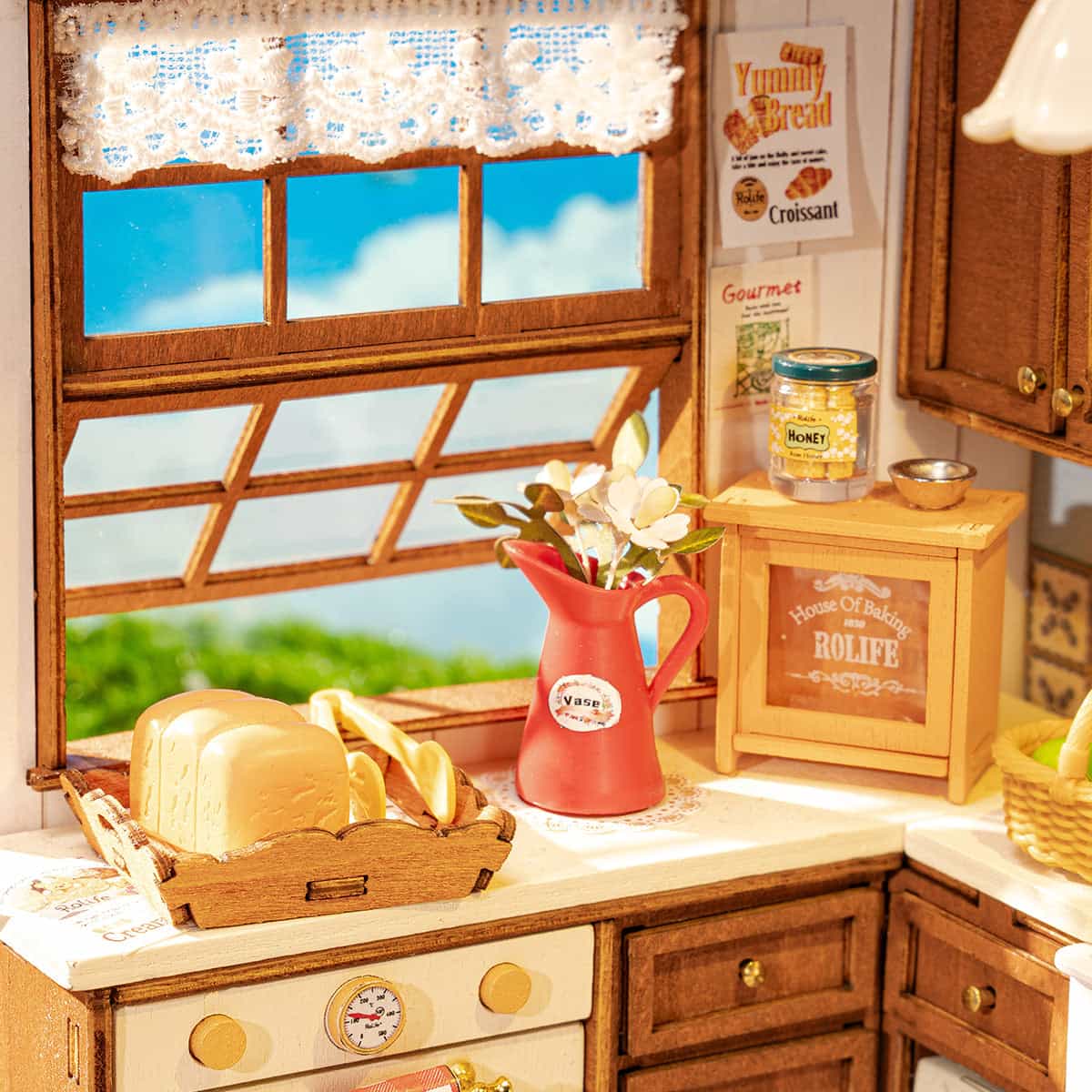 Lavadora Miniatura 1/12 Para Casa De Muñecas – Accesorio De Madera Detallado Para Decoración Y Coleccionistas