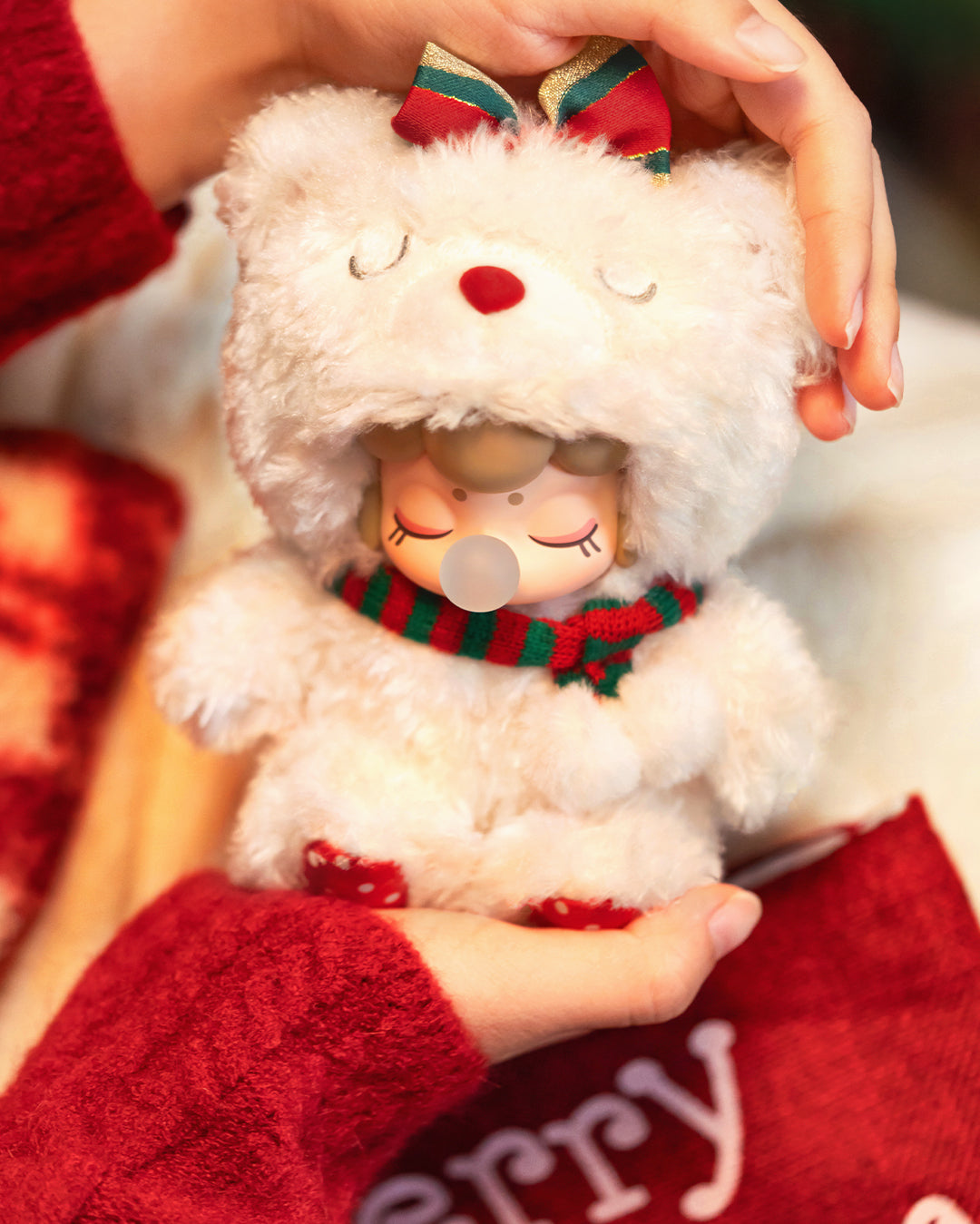 Rolife Christmas Bear Plush Pendant MN002 | Christmas Plush Gift