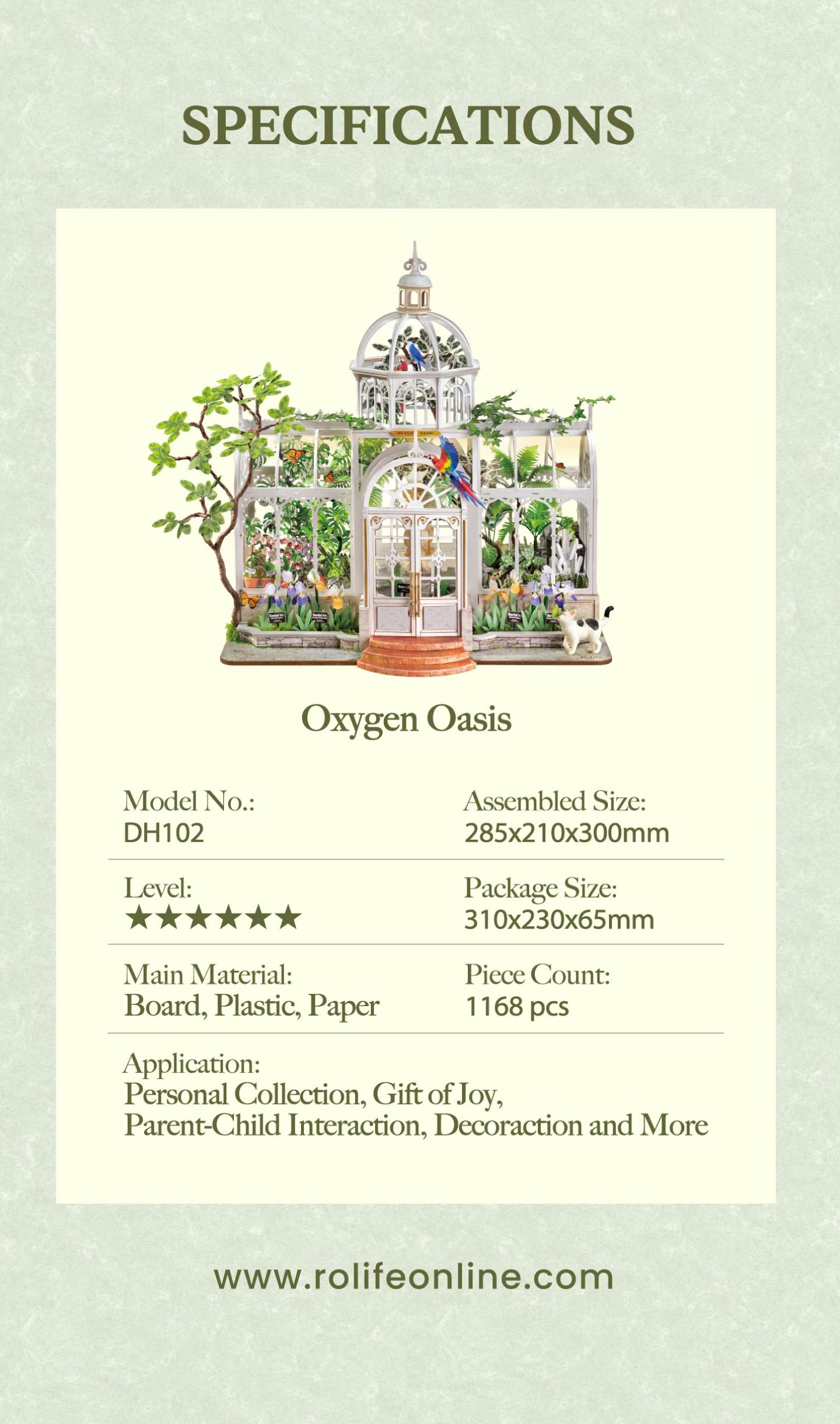 Rolife Oxygen Oasis detail image showing dh102