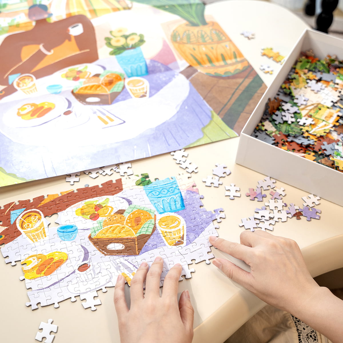 Rolife Puzzle 1000 Pièces – Leisurely Holiday 50x75 Cm – Scène Détaillée – Cadeau Adulte Et Enfant (8+) – Matériau Premium Néerlandais