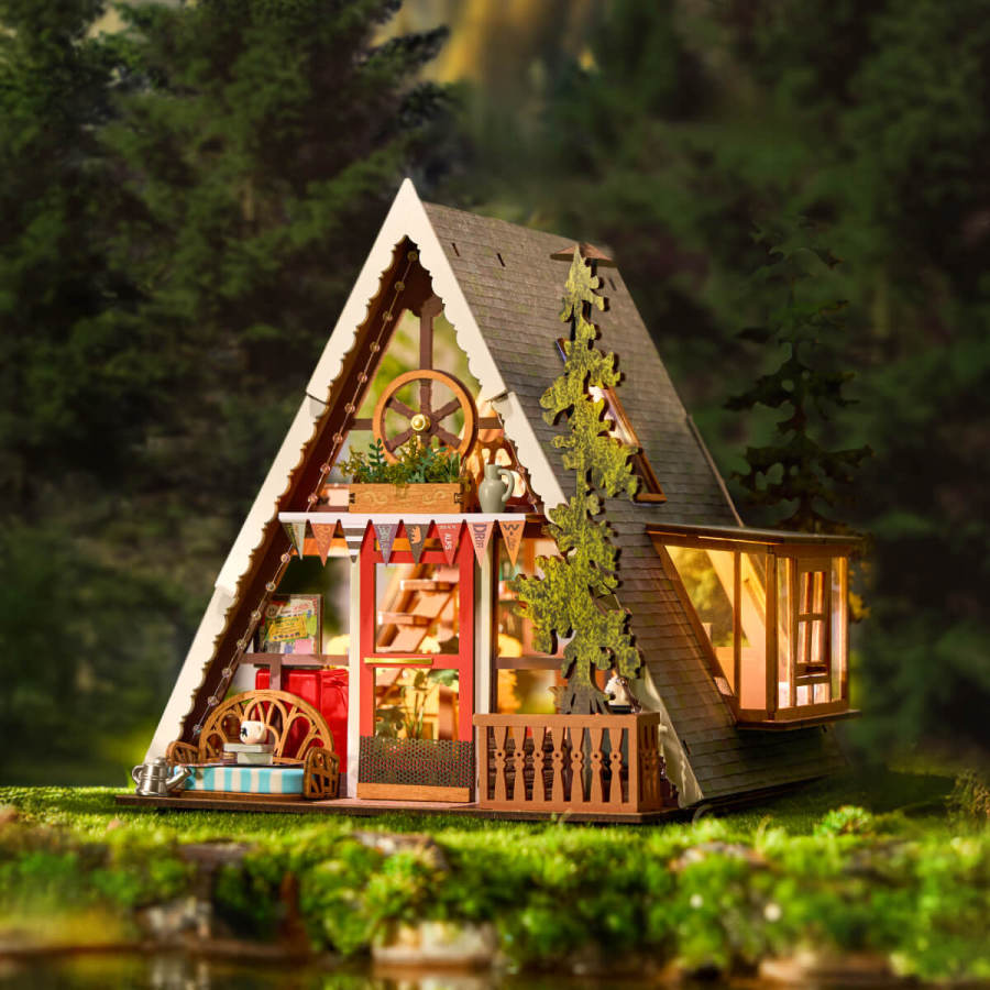 Rolife A-Frame Cabin DG181 DIY miniature house kit