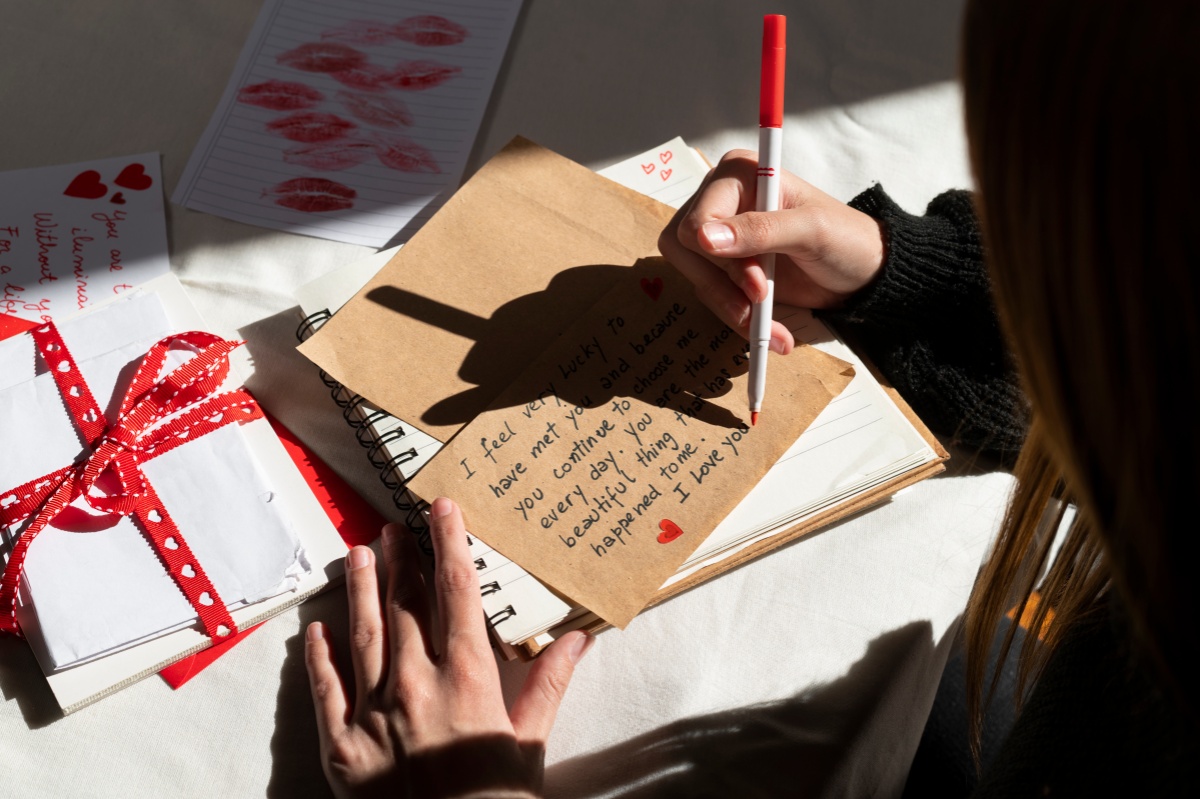 Add a handwritten note to gift