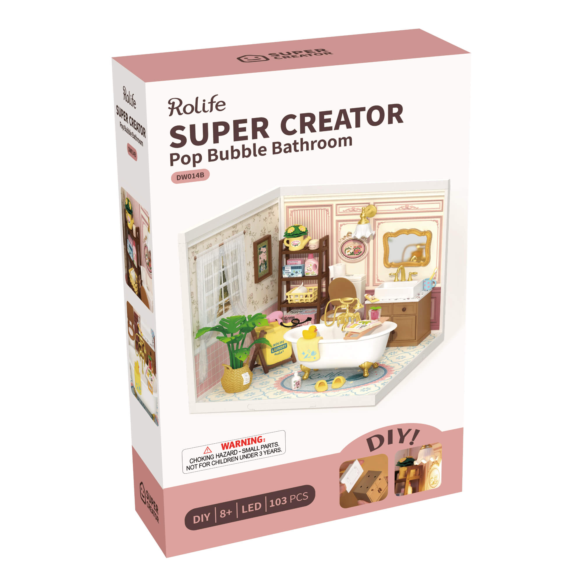Rolife Bubble Bathroom Super Creator Miniature House DW014B
