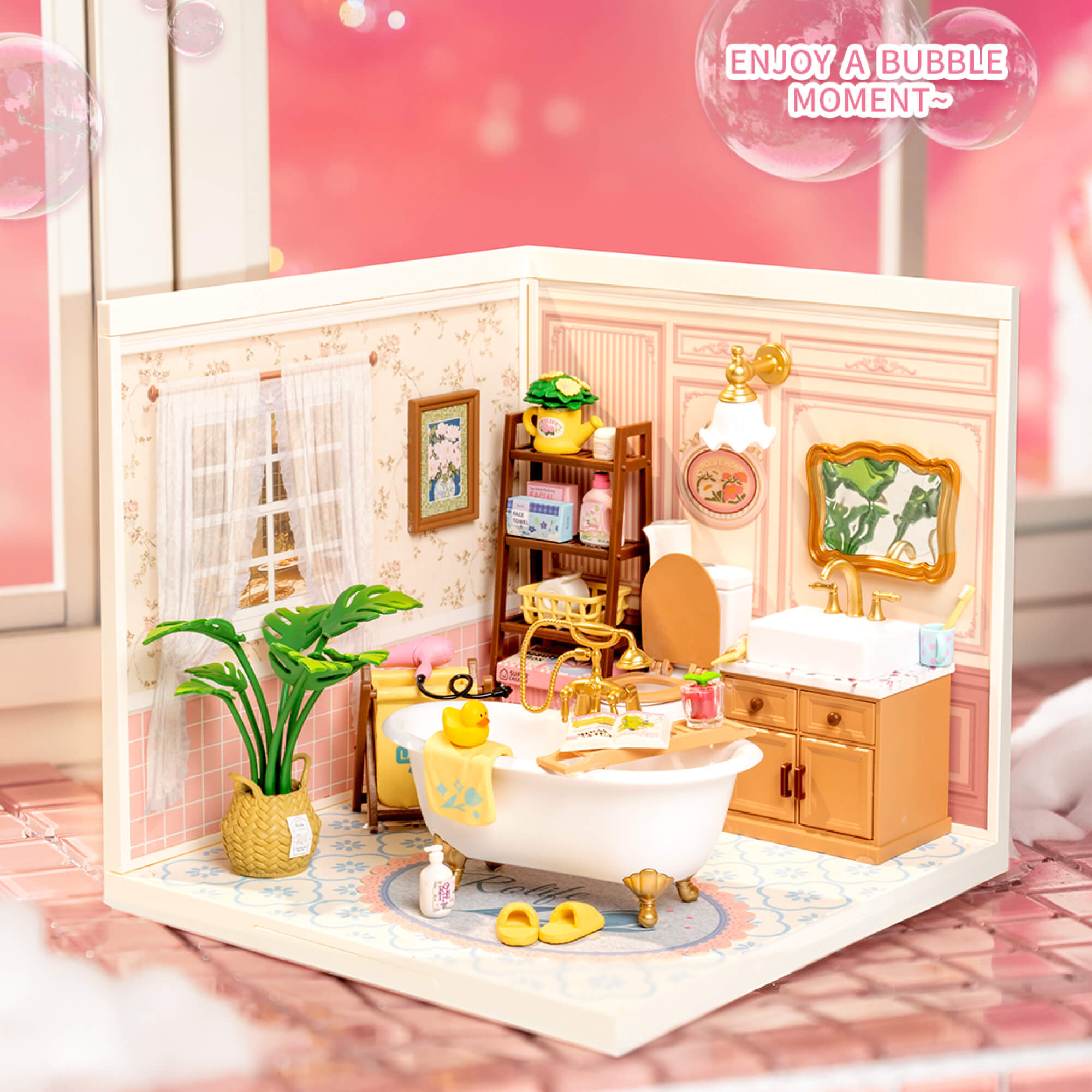 Rolife Bubble Bathroom Super Creator Miniature House DW014B