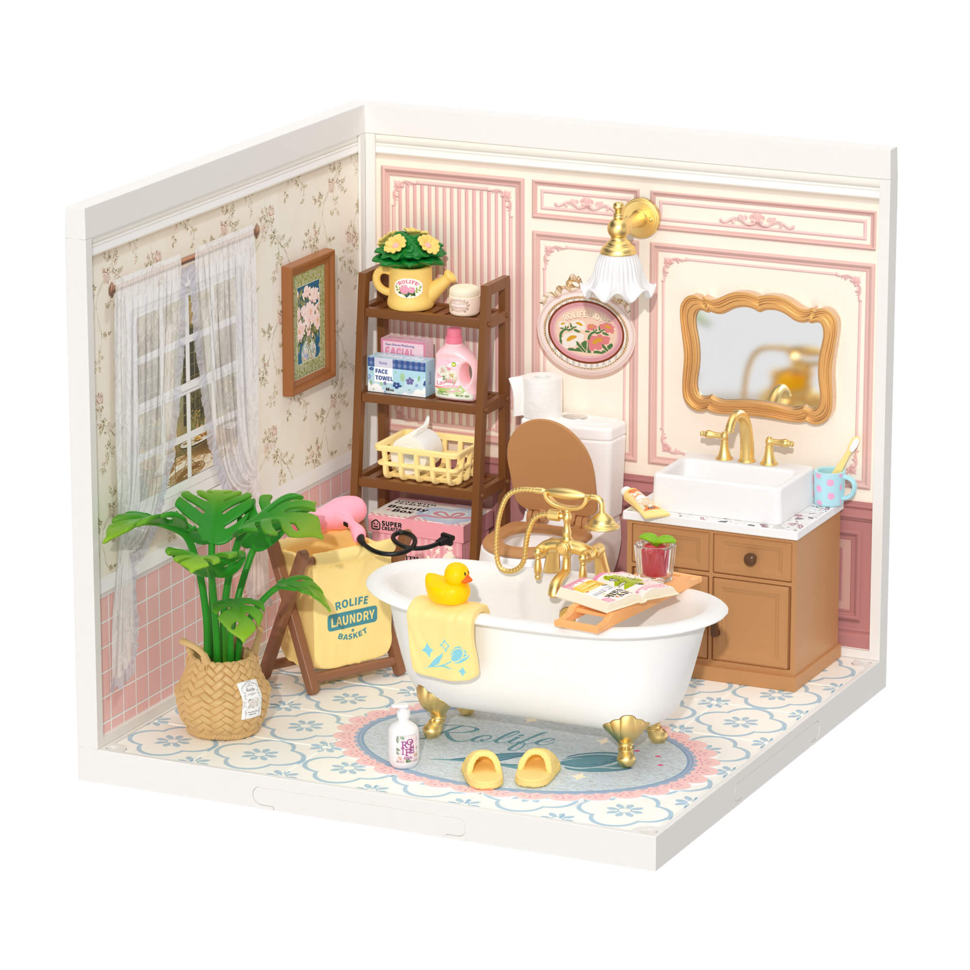Rolife Bubble Bathroom Super Creator Miniature House DW014B
