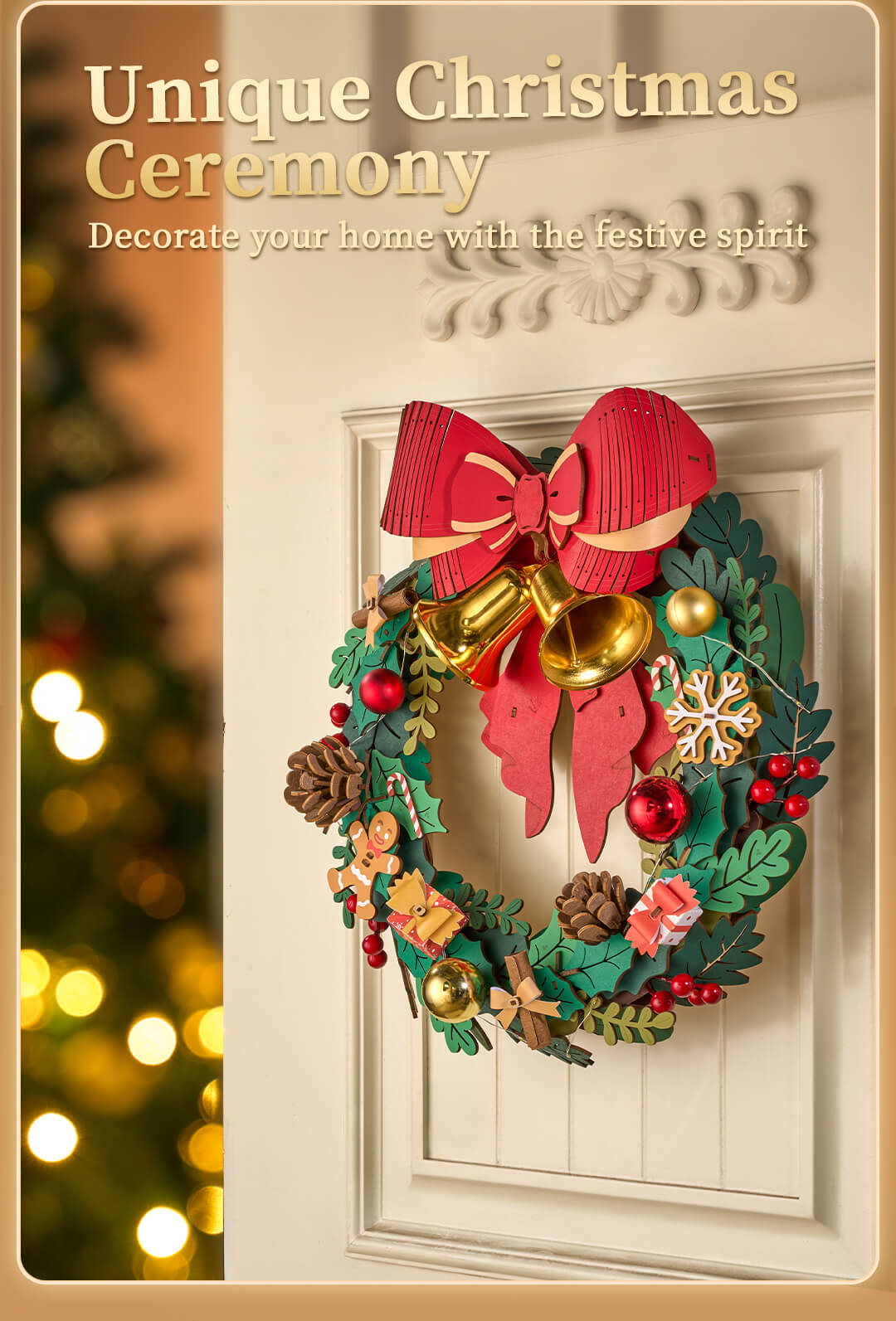 Rolife 3D Wooden Puzzle - Christmas Wreath TGL04