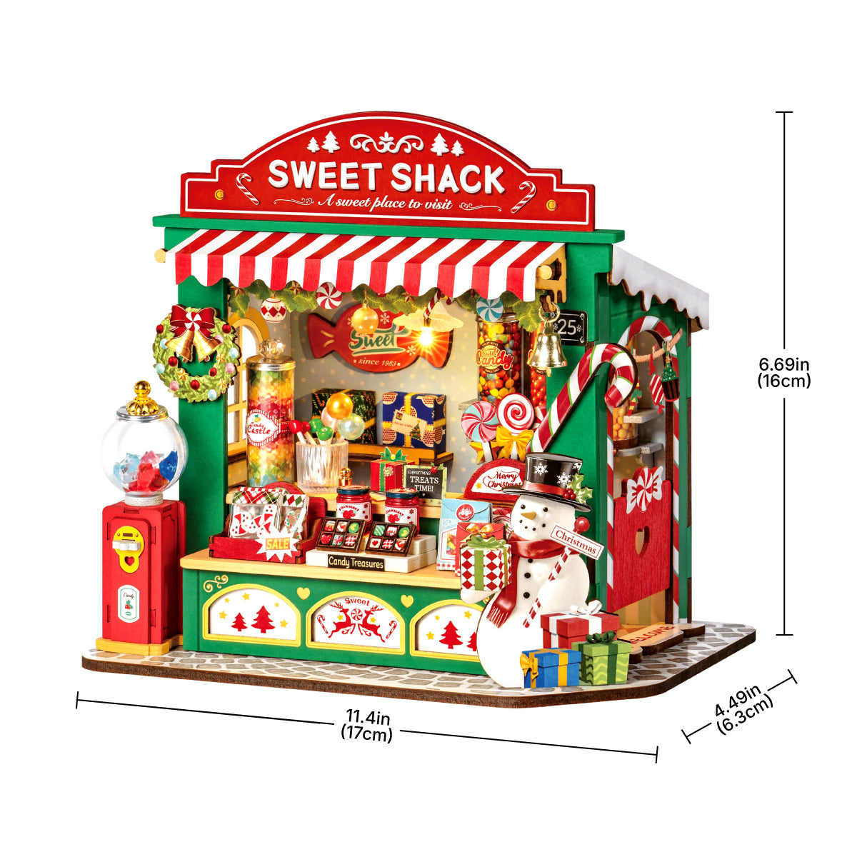 Rolife Christmas Candy Stand DIY Miniature House DS043