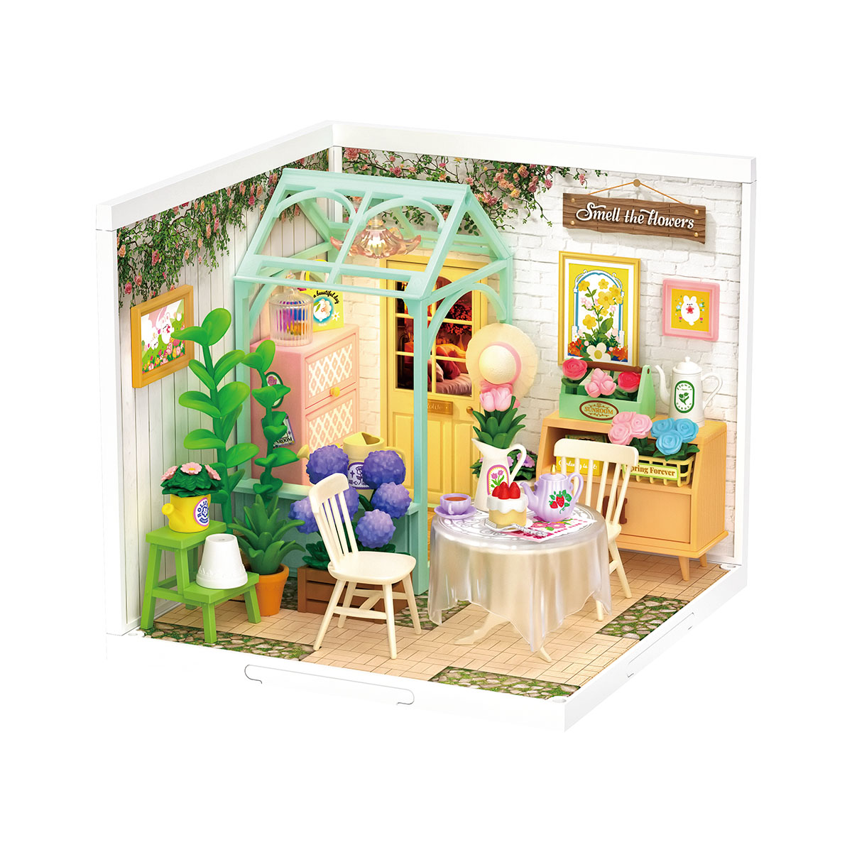 Rolife Plastic Miniature House - Blooming Tea Garden DW013