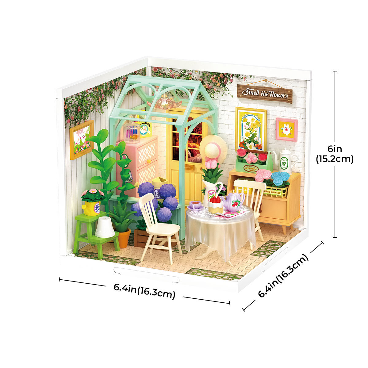 Rolife Plastic Miniature House - Blooming Tea Garden DW013