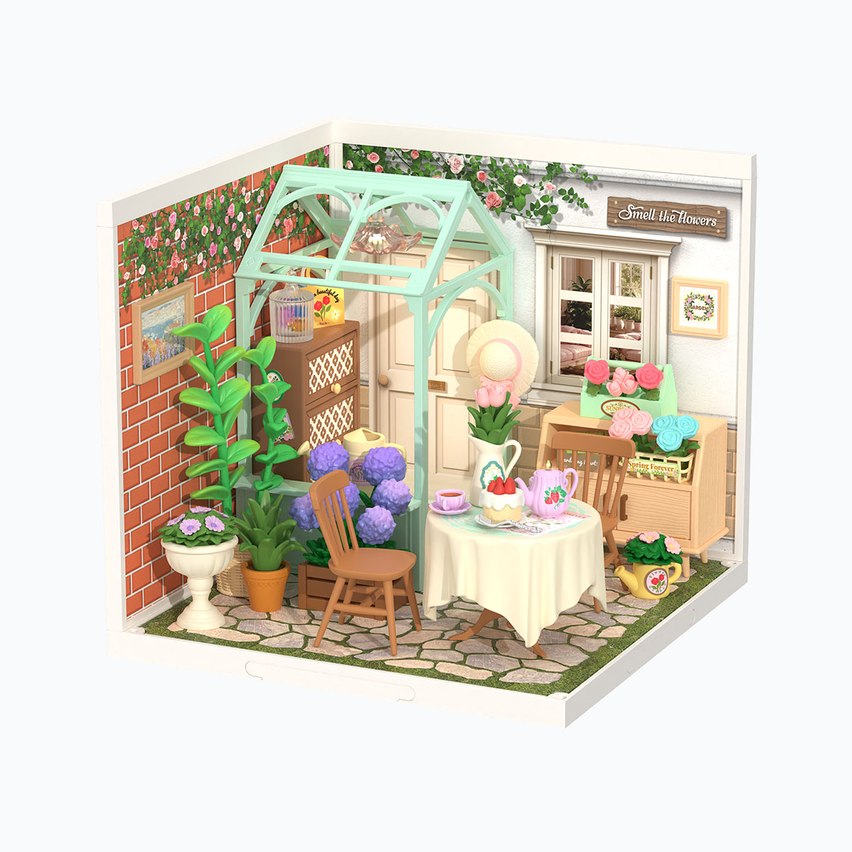 Rolife Blooming Tea Garden Super Creator Miniature House DW013B