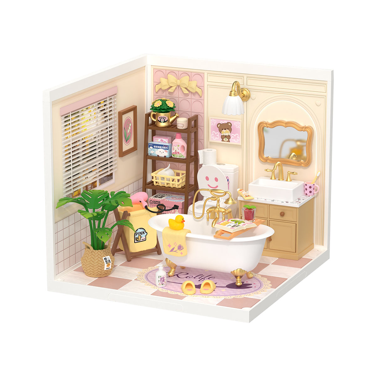 Rolife Plastic Miniature House - Bubble Bathroom DW014