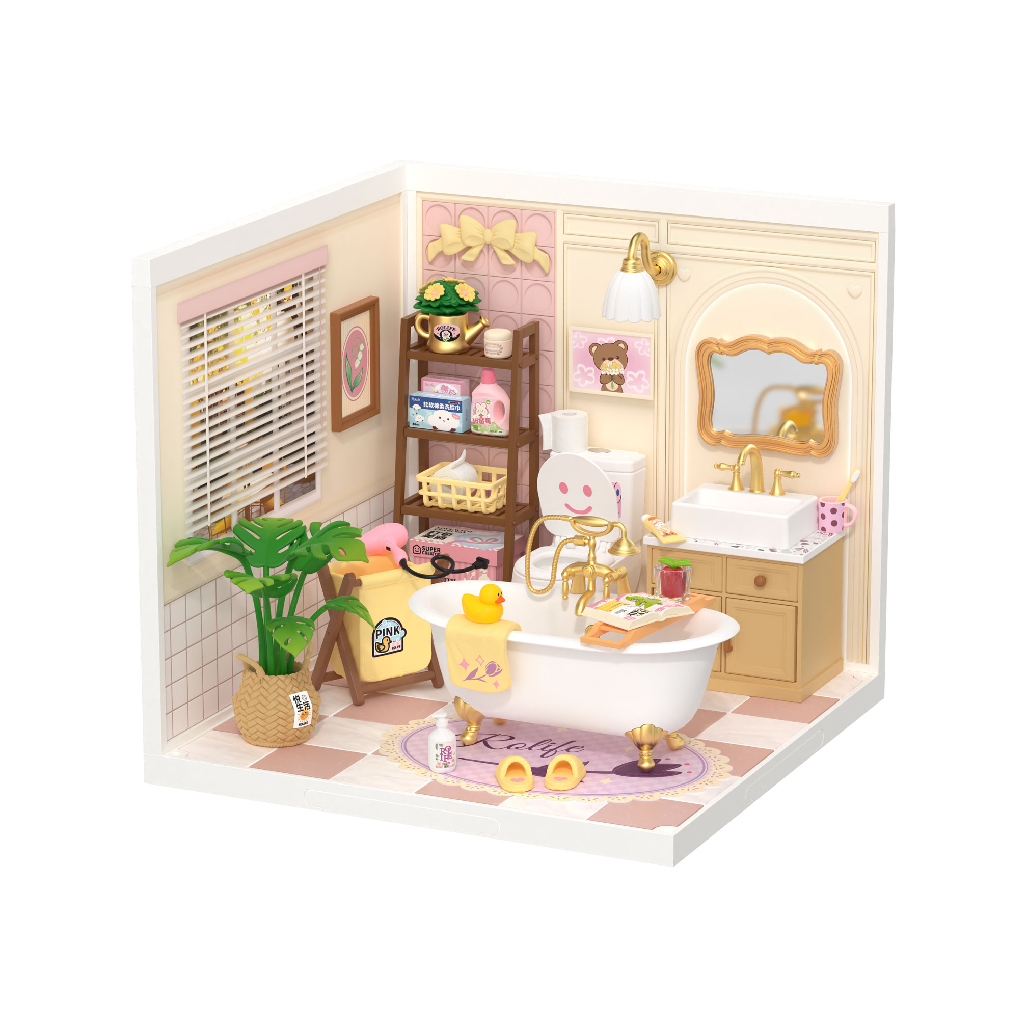 Rolife Bubble Bathroom Super Creator Miniature House DW014B
