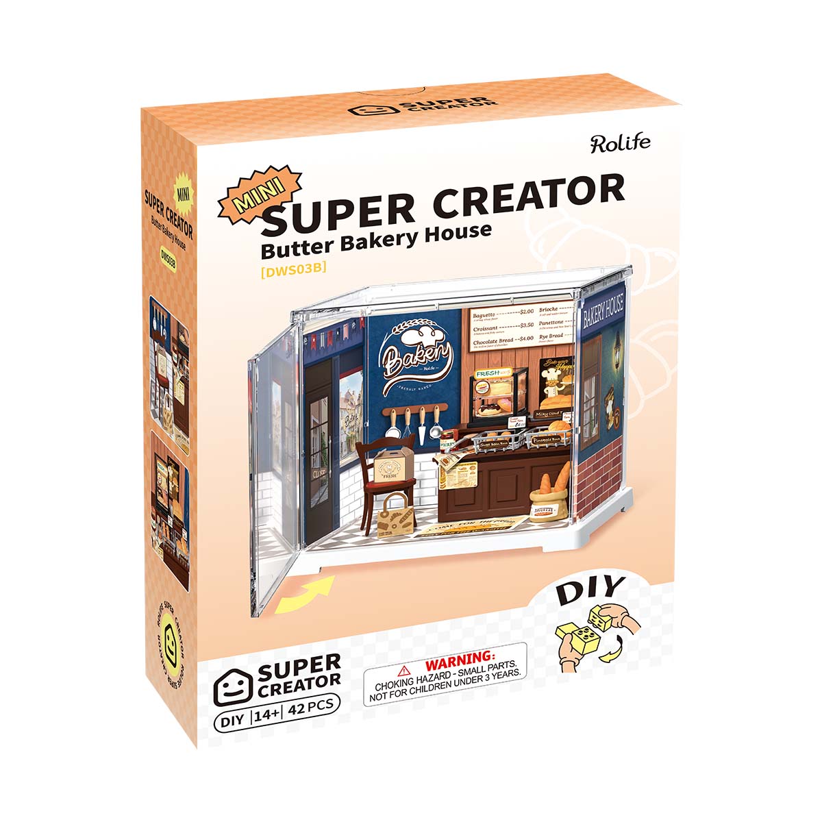 Rolife Butter Bakery House Mini Super Creator DIY Miniature House DWS03B