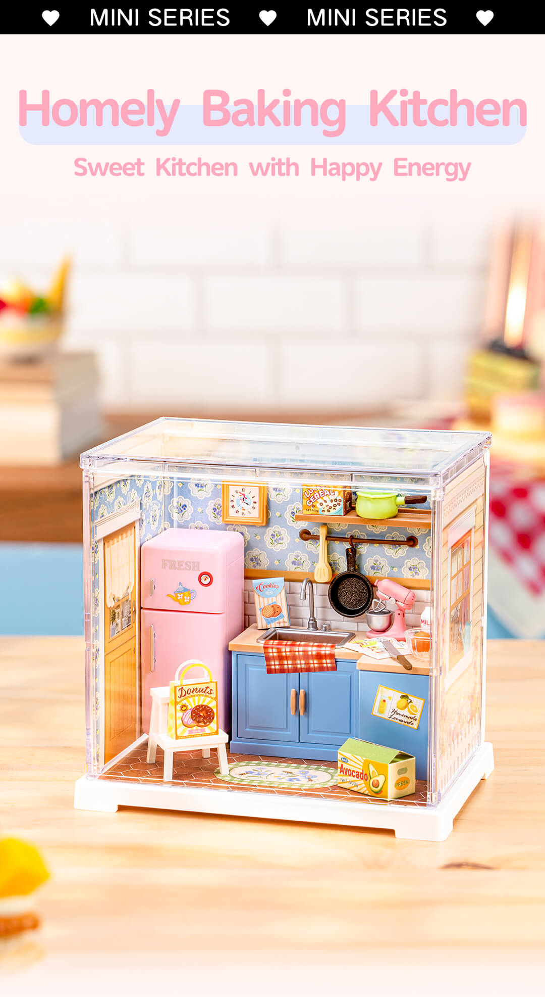 Rolife Homely Baking Kitchen Mini Super Creator DIY Miniature
