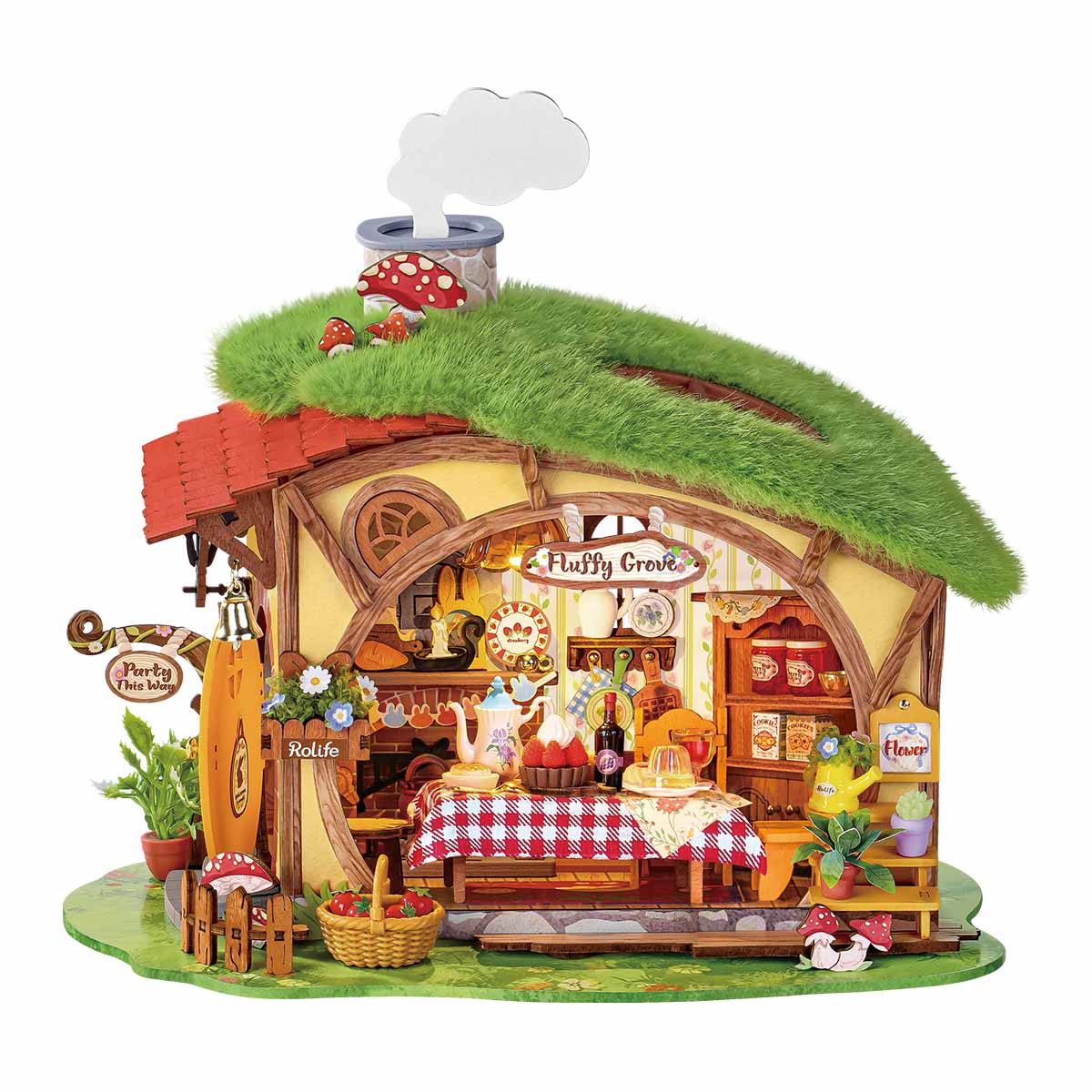 Rolife Fluffy Grove DG184 fairy forest cottage miniature house