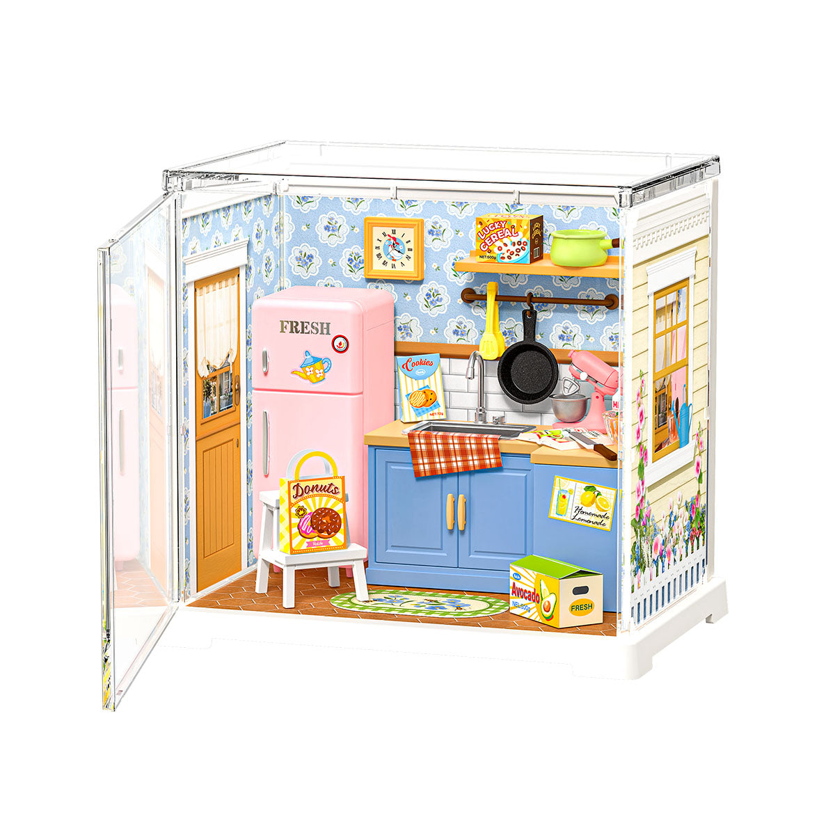 Rolife Homely Baking Kitchen Mini Super Creator DIY Miniature House DWS08B