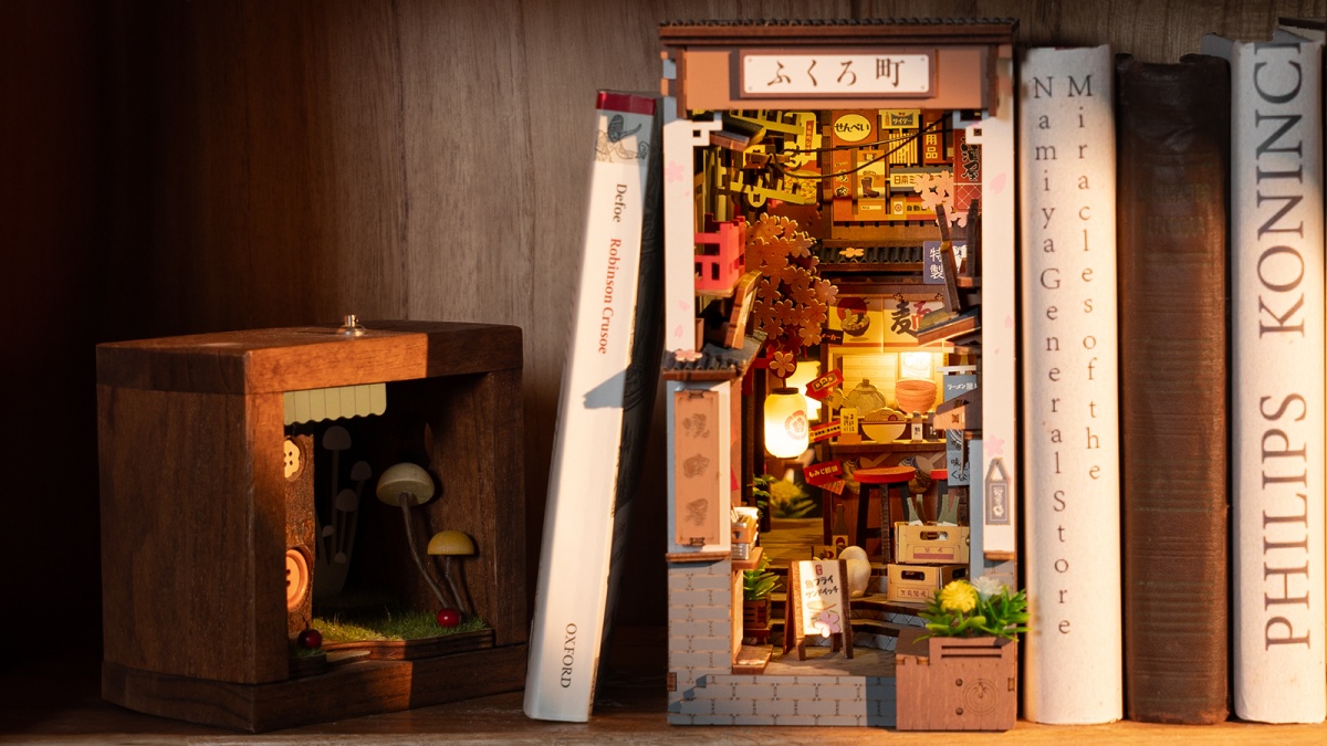Japanese-Inspired Reading Corner Ideas Styling Bookshelves with Miniature Book Nooks