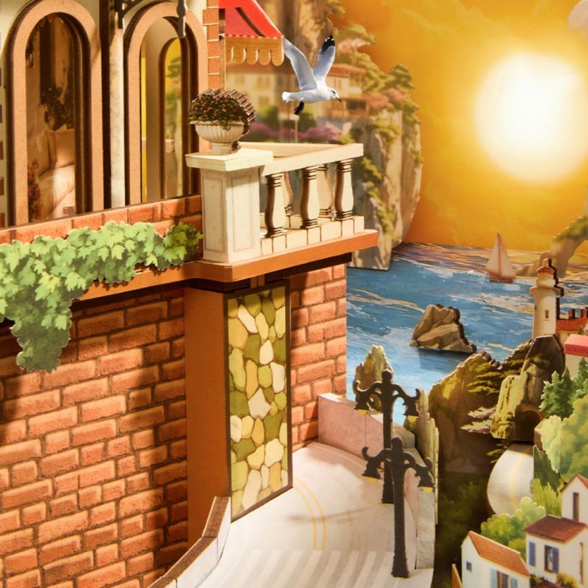 Layered Scene Design From Terrace to Ocean View