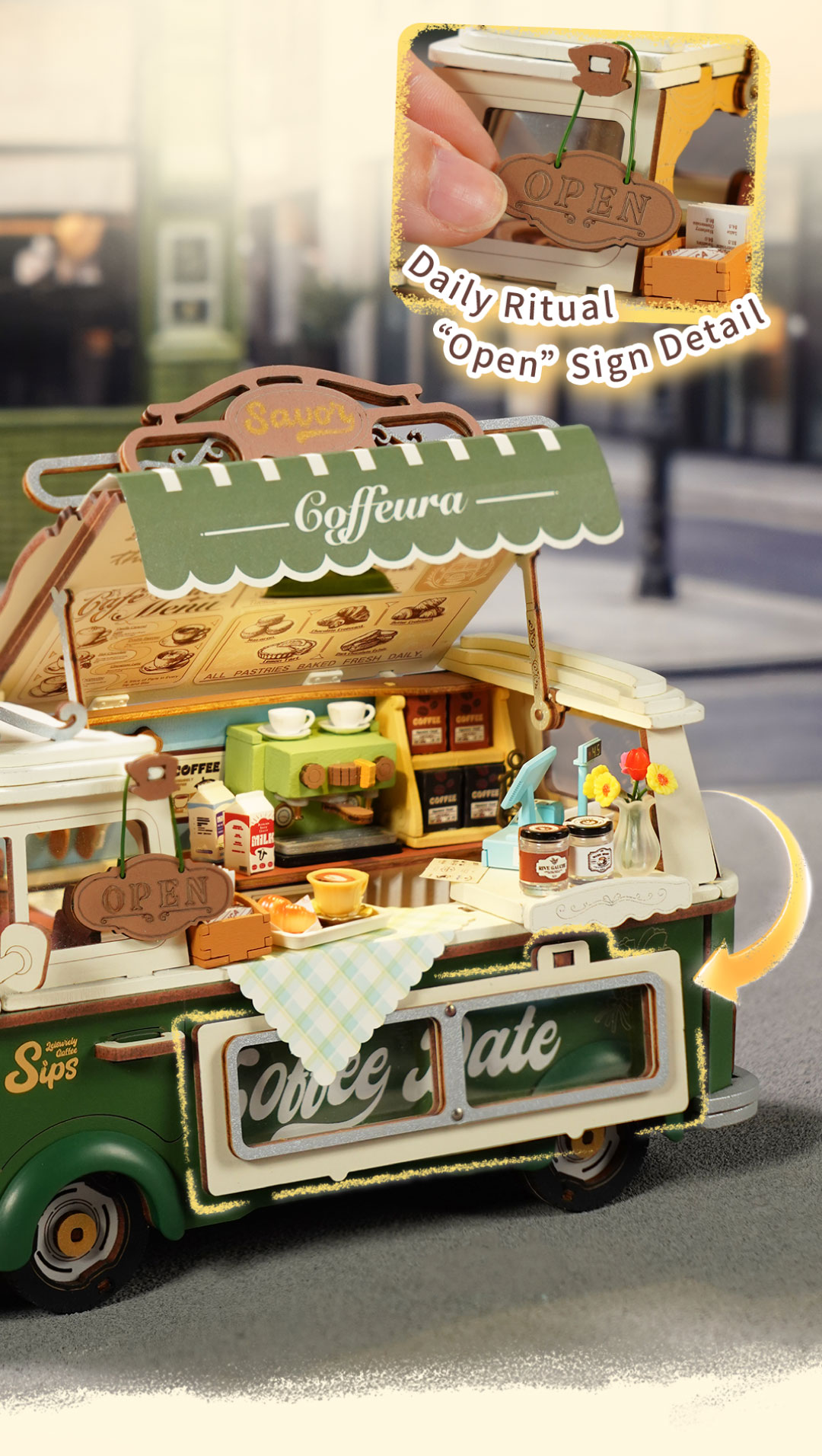 Rolife 3D Wooden Puzzle - Leo's Coffee Truck TGS07 – Rolife