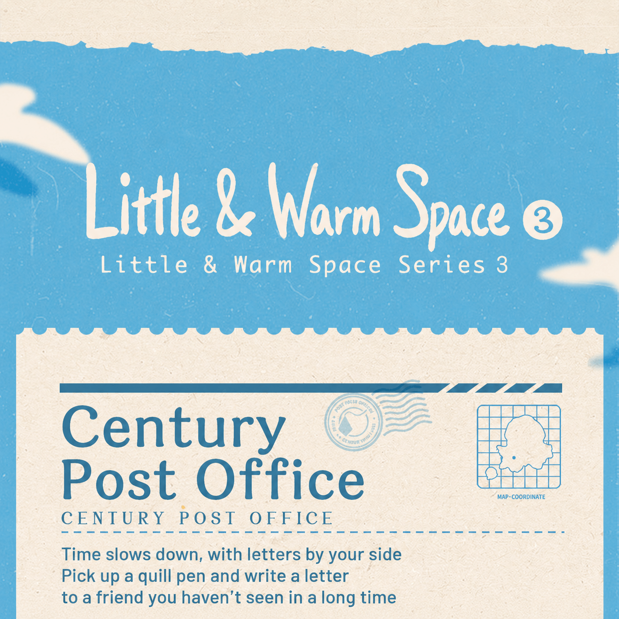 Rolife Little & Warm Space Series3 Century Post Office title graphic with design concept text