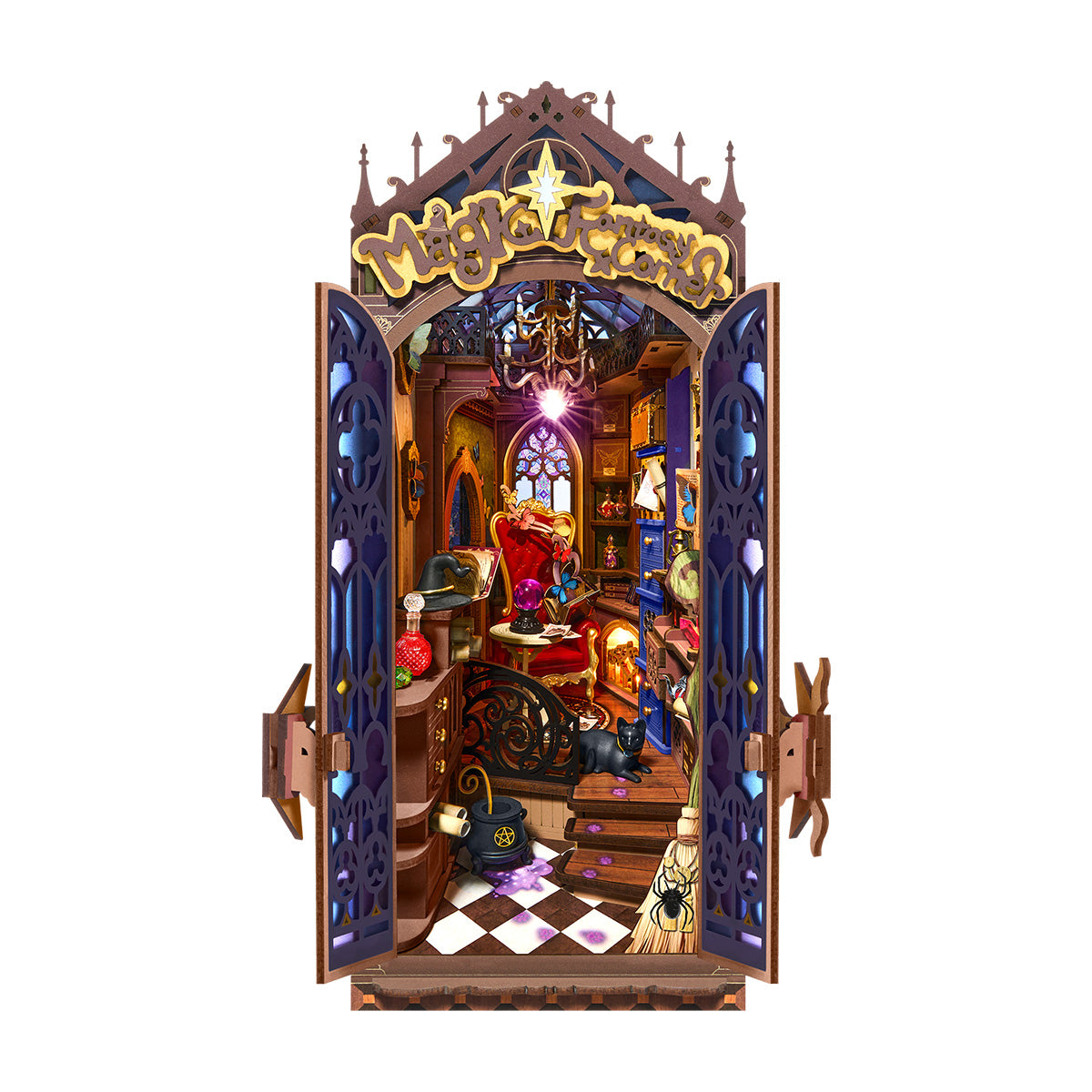 Rolife DIY Book Nook Shelf Insert - Magic Fantasy Corner TGB14