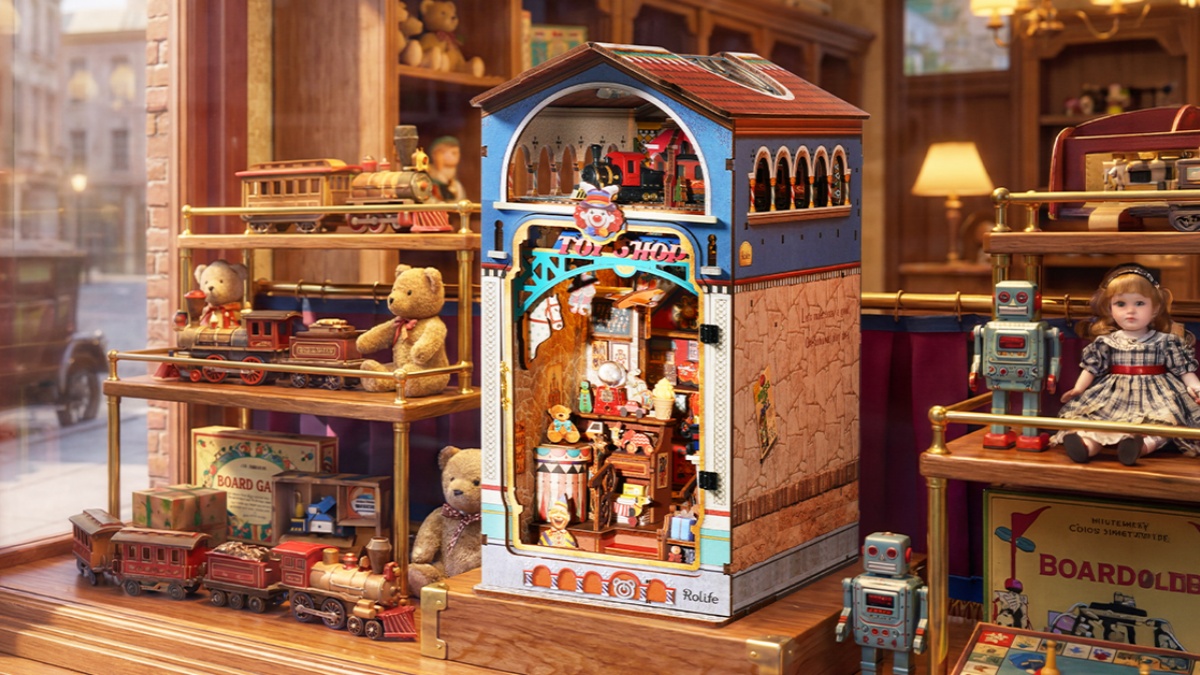 New from Rolife Treasure Toy Shop Turns Your Bookshelf Into a Childhood Wonderland