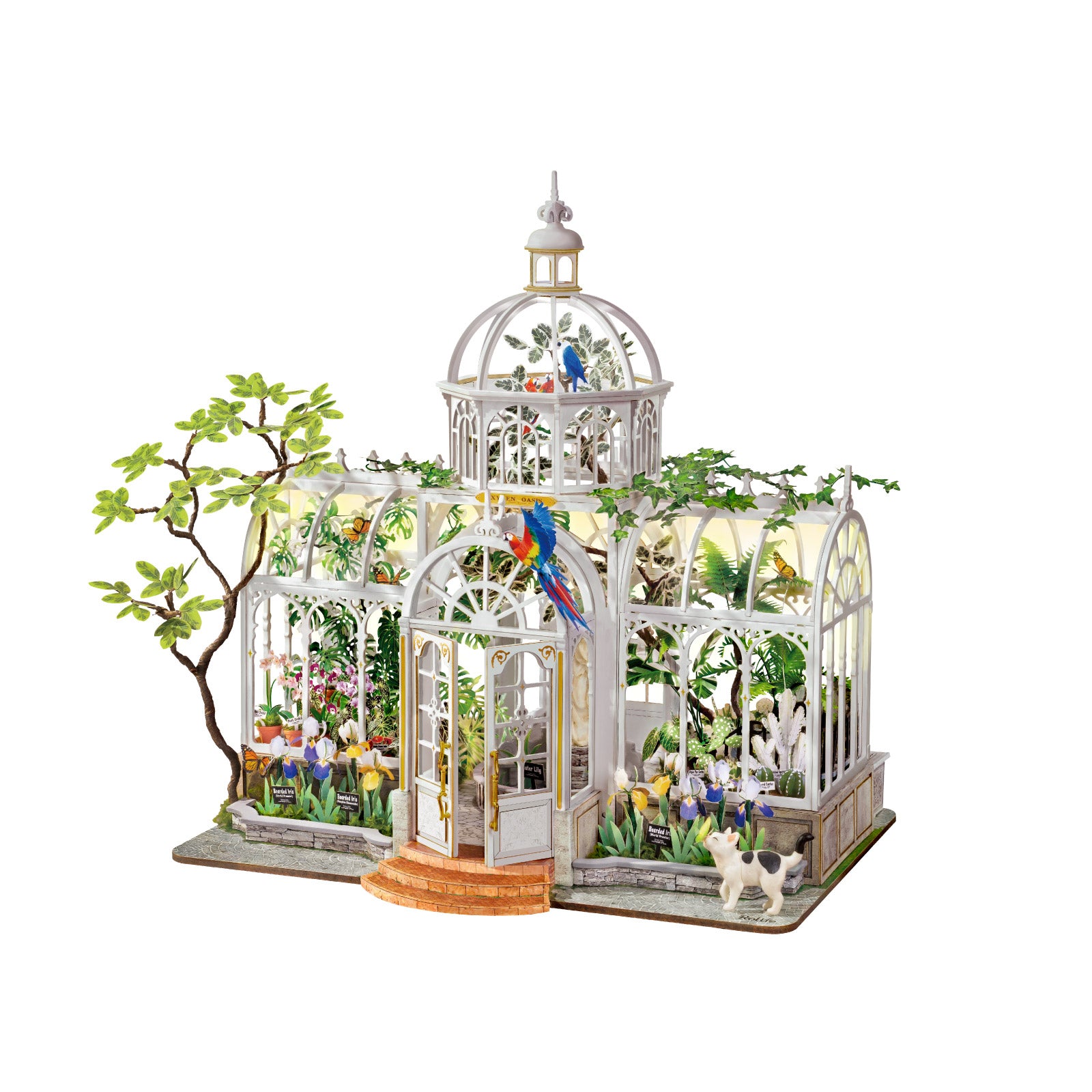 Rolife Oxygen Oasis DH102 vollendetes europäisches Miniaturgewächshaus-Garten