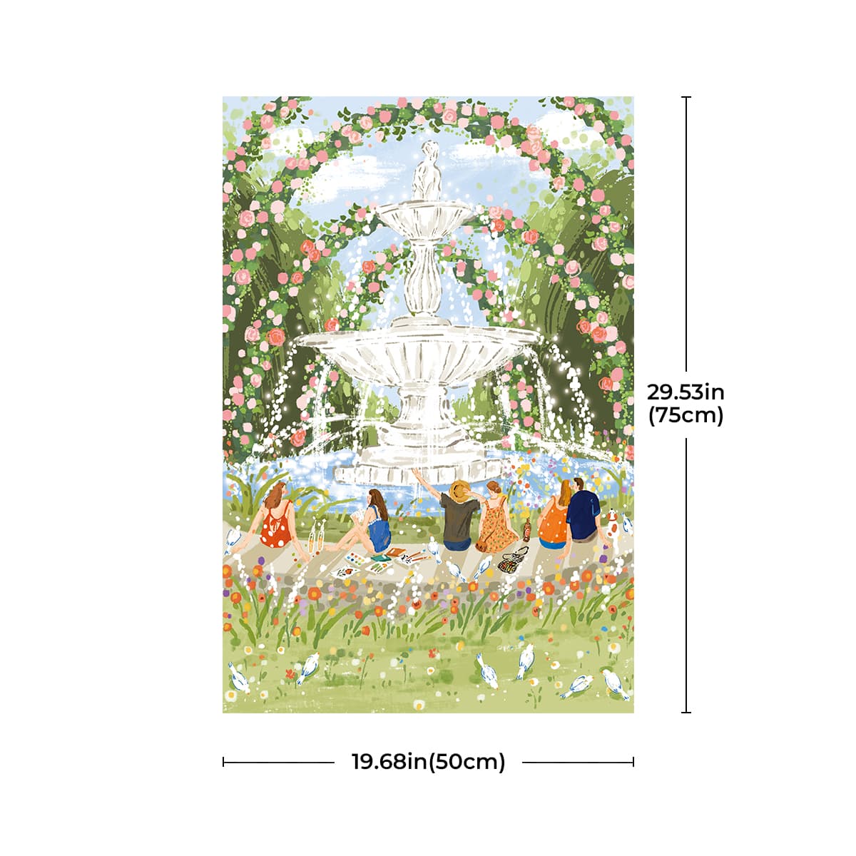 Rolife 1000 Piece Jigsaw Puzzle - Afternoon Fountain PT001