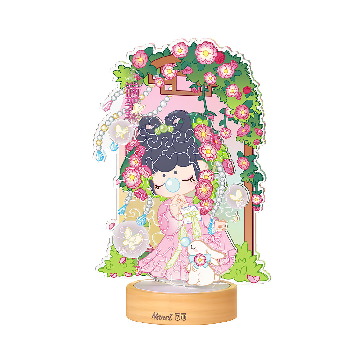 Rolife Acrylic Puzzle Night Light - Rose Sniffing  PTY002