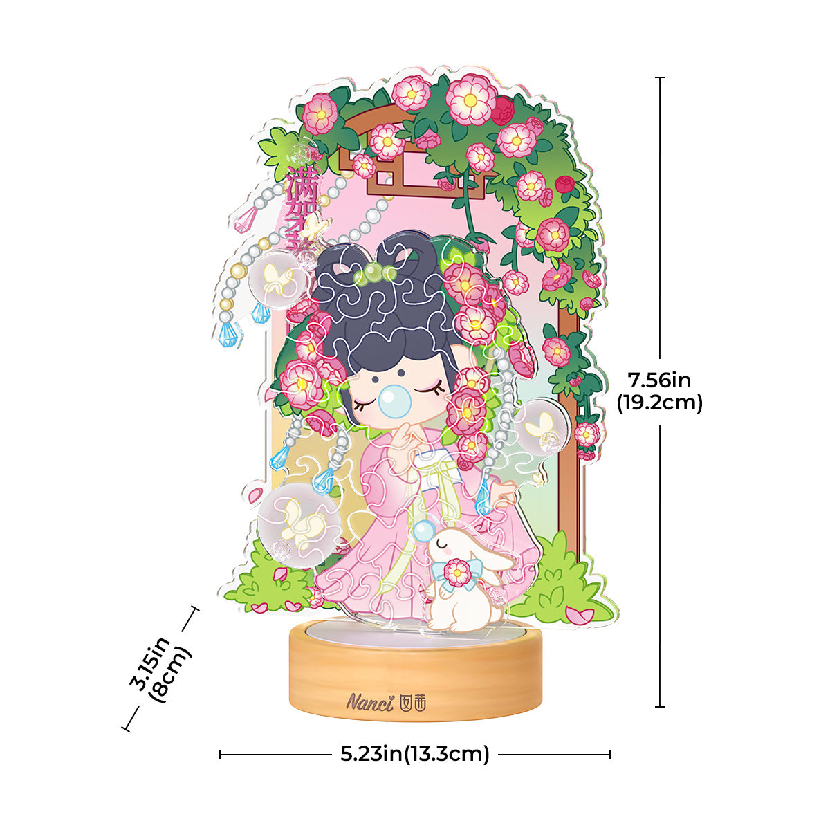 Rolife Acrylic Puzzle Night Light - Rose Sniffing  PTY002