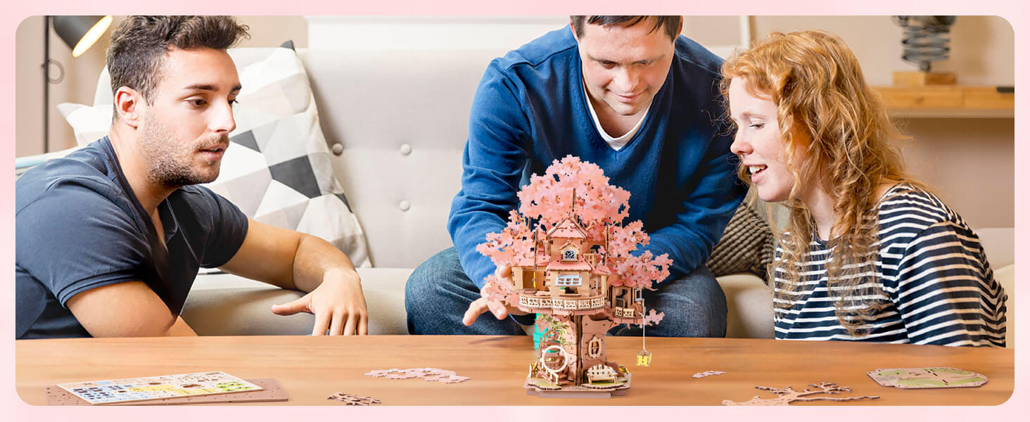 Rolife 3D Wooden Puzzle - Sakura Tree House