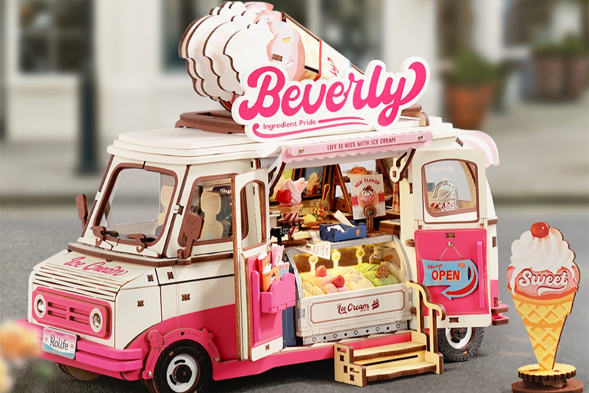 Relive Summer Memories with This Ice Cream Truck 3D Wooden Puzzle