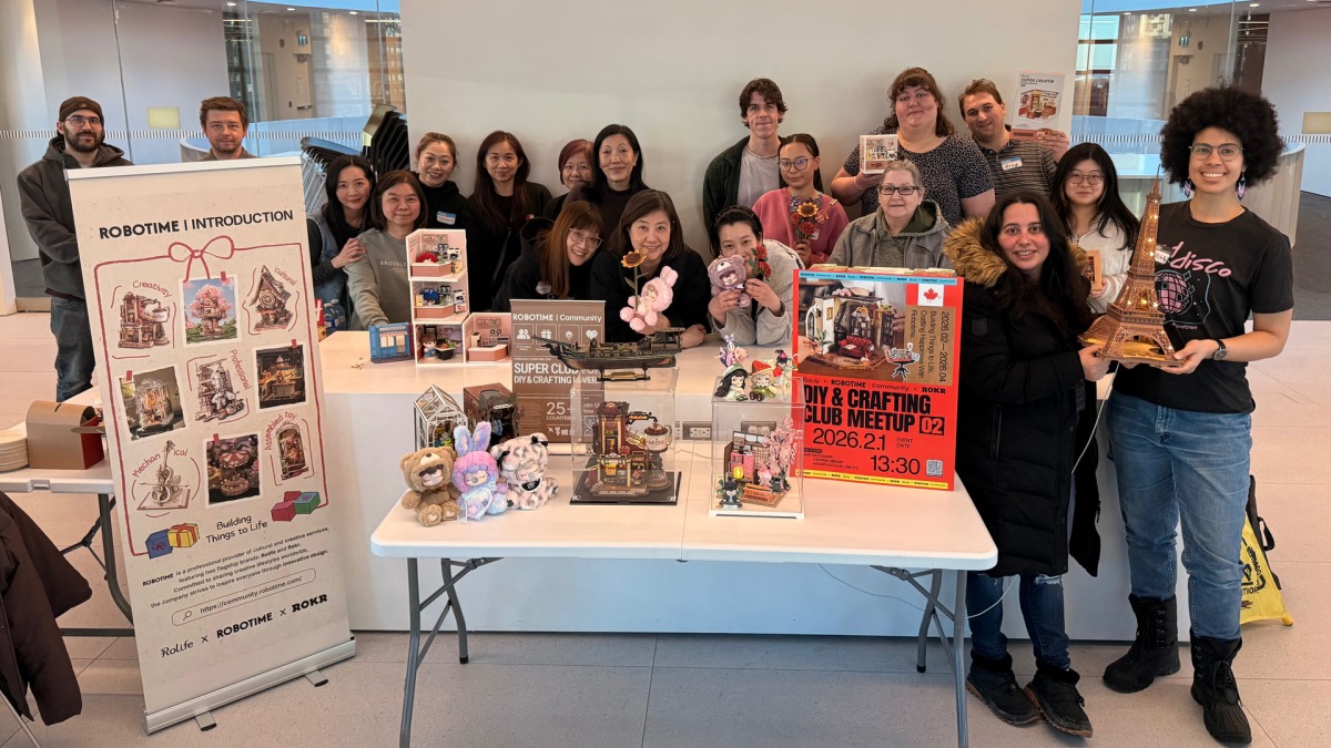 Robotime Community Spotlight Canada DIY Crafting Club Meetup #2