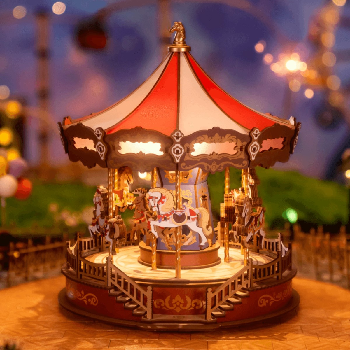 Rolife 3D Wooden Puzzle - Classic Carousel AMC01