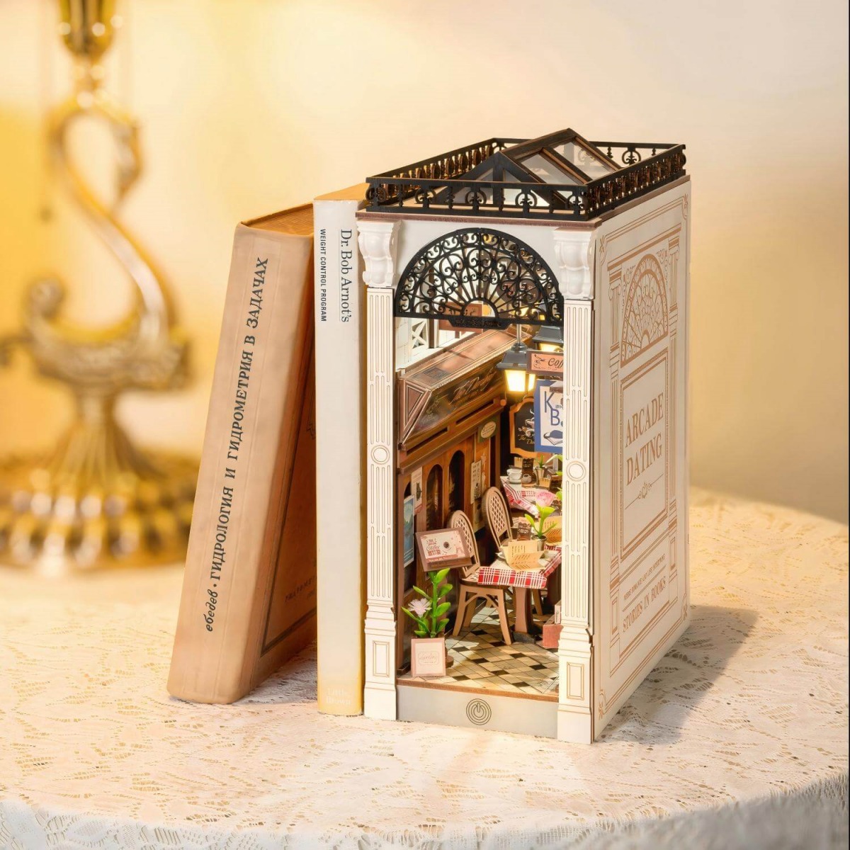 Rolife Book Nook Shelf Insert - Arcade Dating TGB10