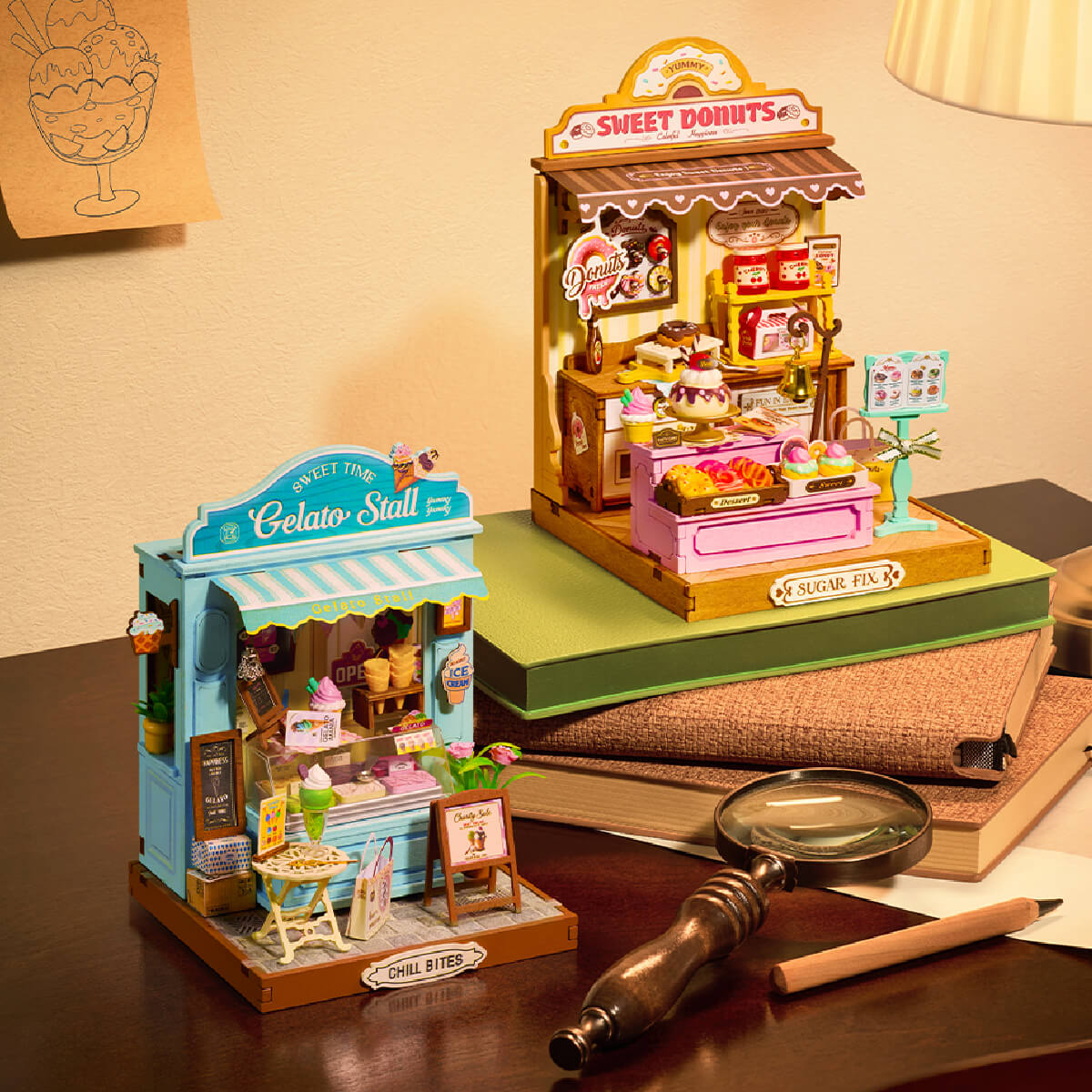 Rolife DIY Miniature House - Gelato Stall Shop DS052