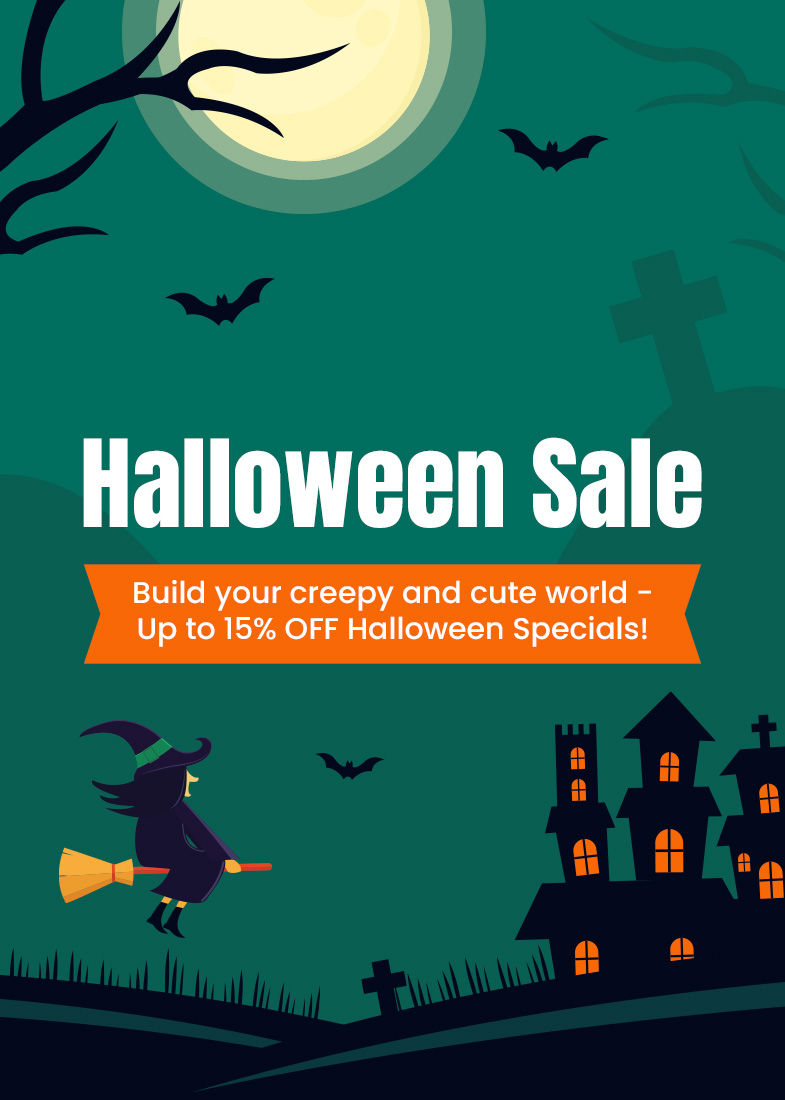 Rolife Halloween Sale page mobile banner