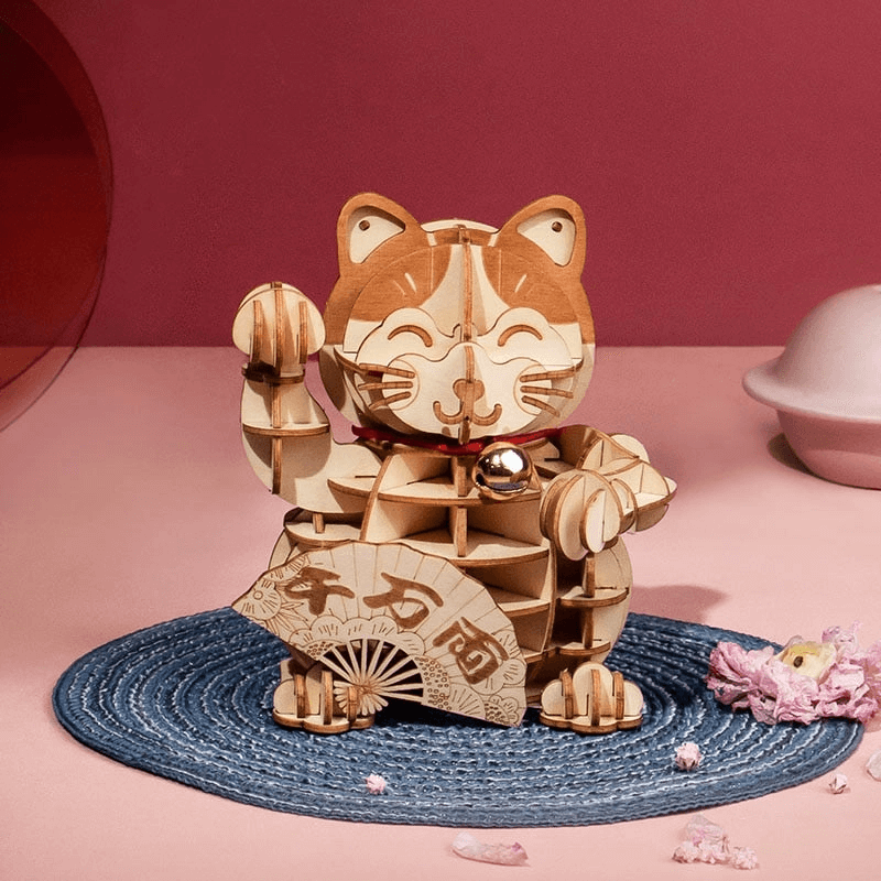 Rolife Modern 3D Wooden Puzzle - Plutus Cat TG303