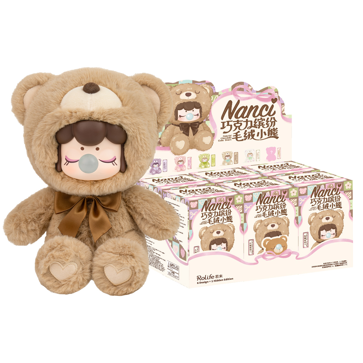 Rolife Nanci シャイニングバニー　& カラフルチョコベア　セット ナンシー（Nanci）カラフルチョコベア
