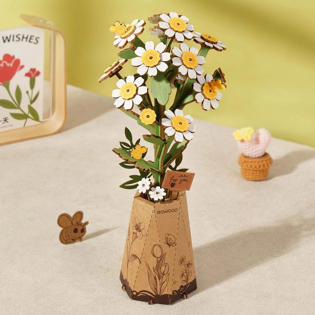 Rowood DIY Wooden Flower Chamomile TW061