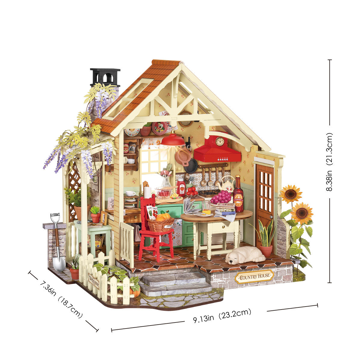 Rolife DIY Miniature House - Sunlit Farmhouse Kitchen DH101