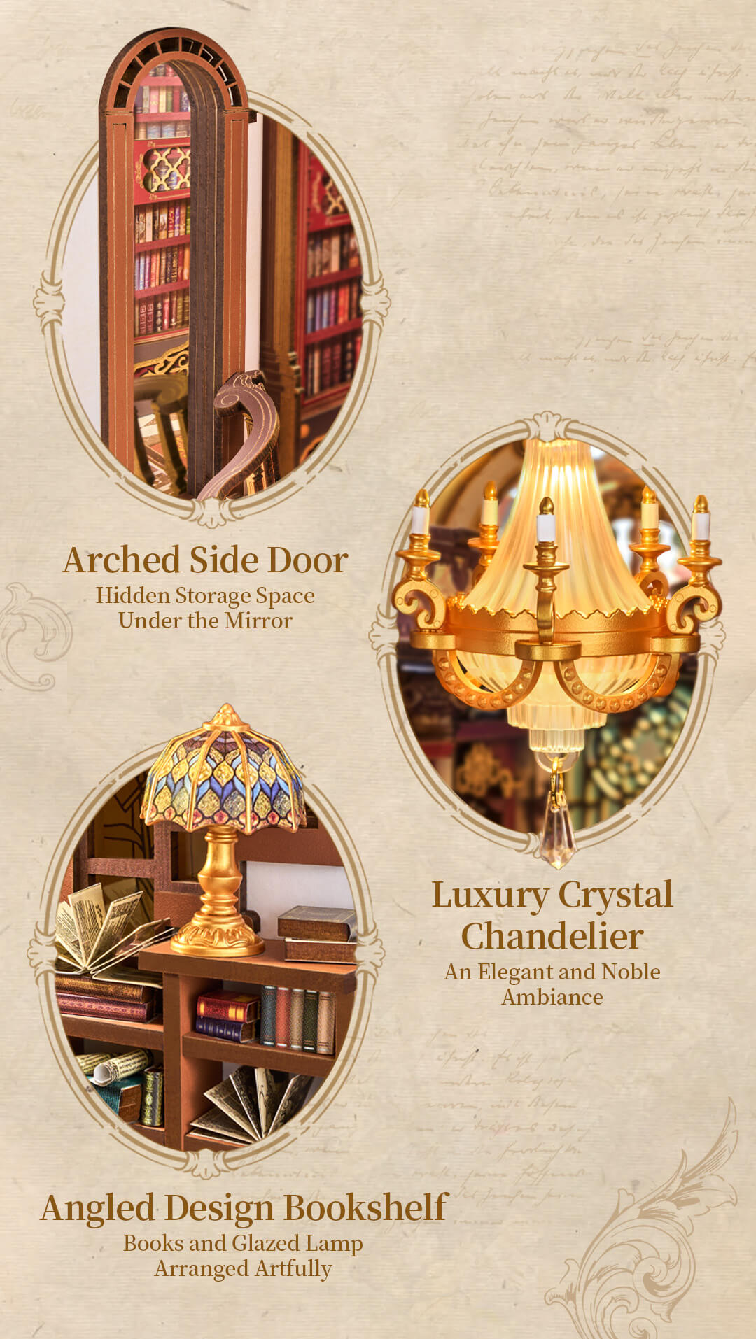 Rolife Library of Wonders DIY Book Nook Kit TGB16